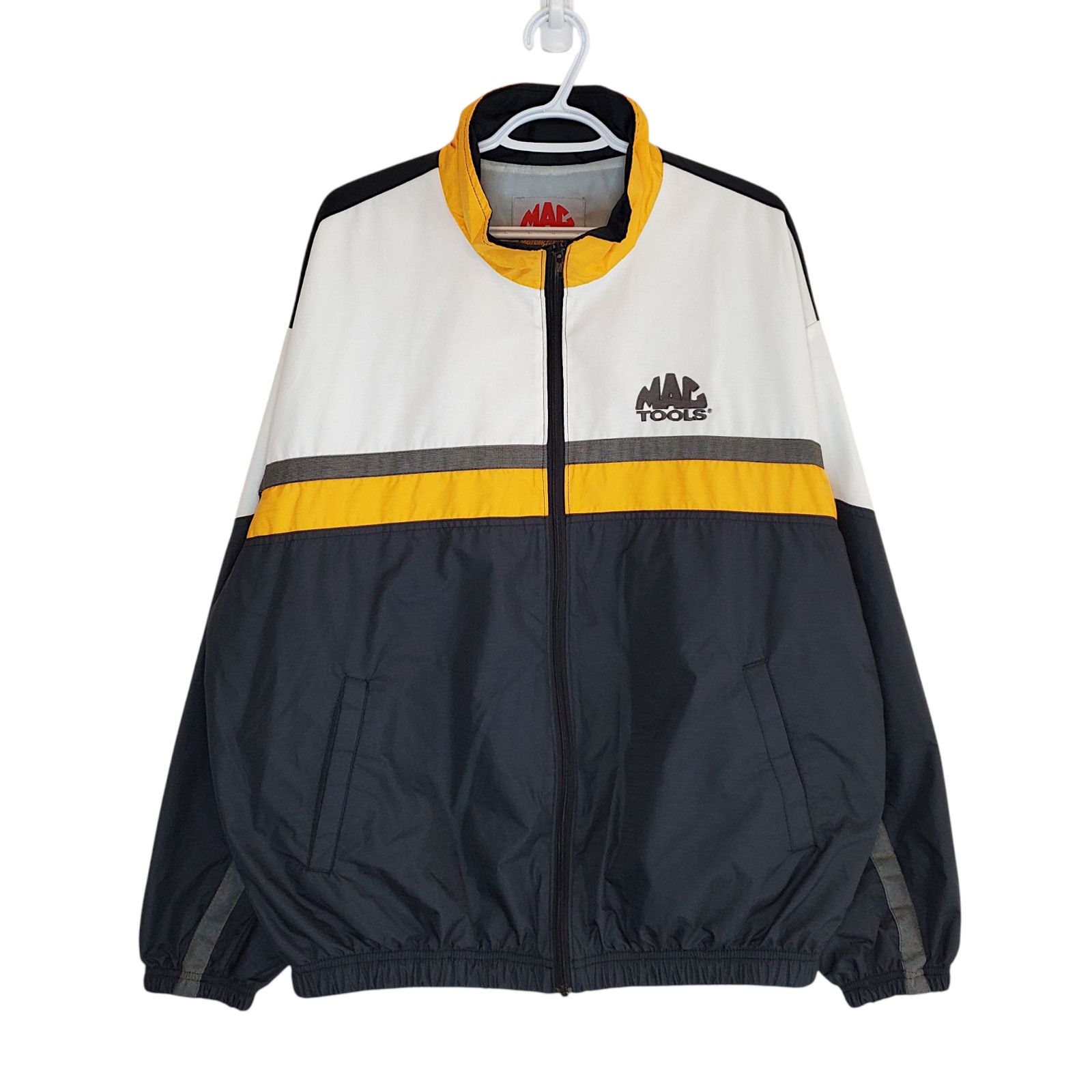 Vintage Vintage 90s Mac Tools windbreaker jacket gray size XL Size US XL / EU 56 / 4 - 1 Thumbnail