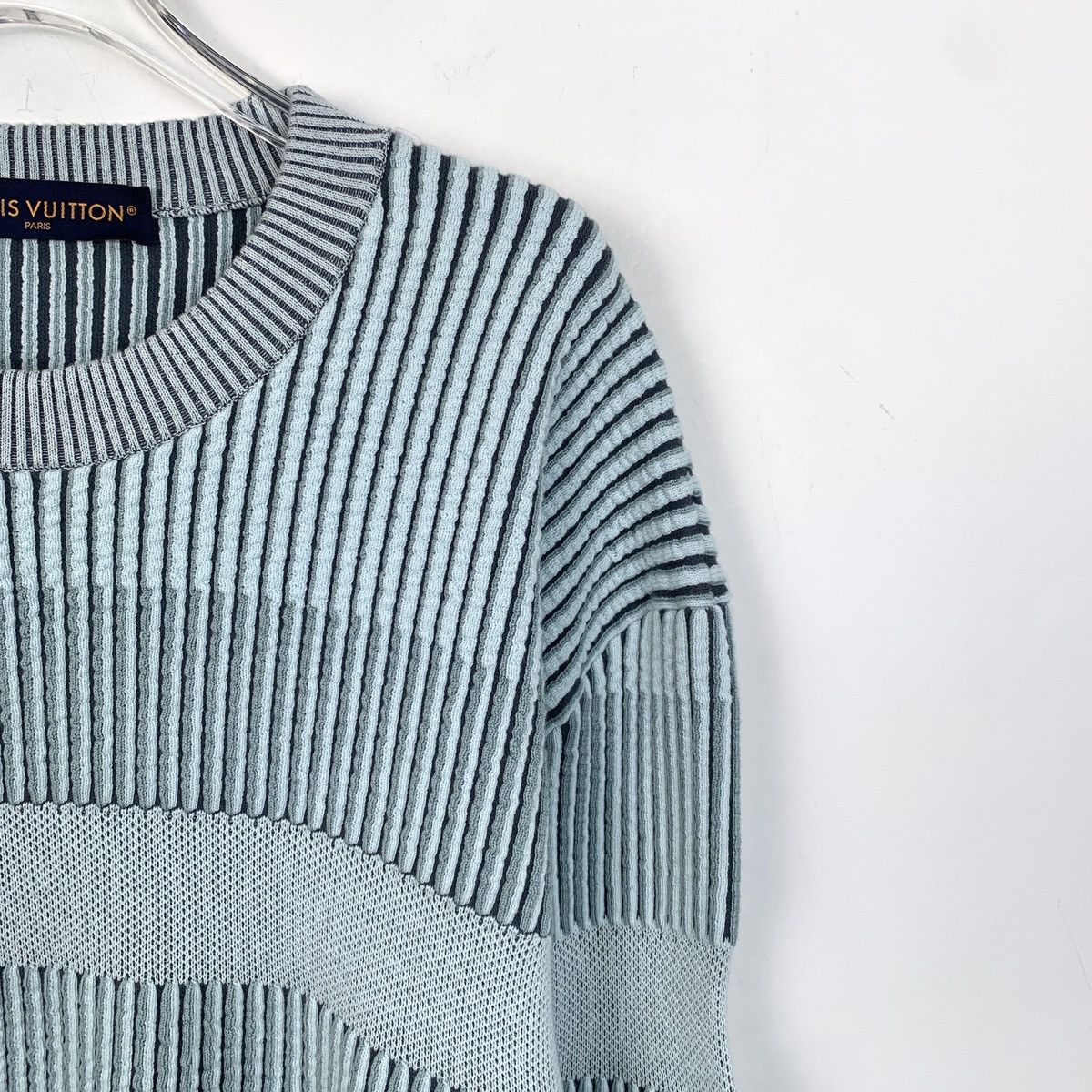Louis Vuitton Louis Vuitton Striped Intarsia Crew Neck Knit Sweater K26WX Size US XXL / EU 58 / 5 - 3 Thumbnail