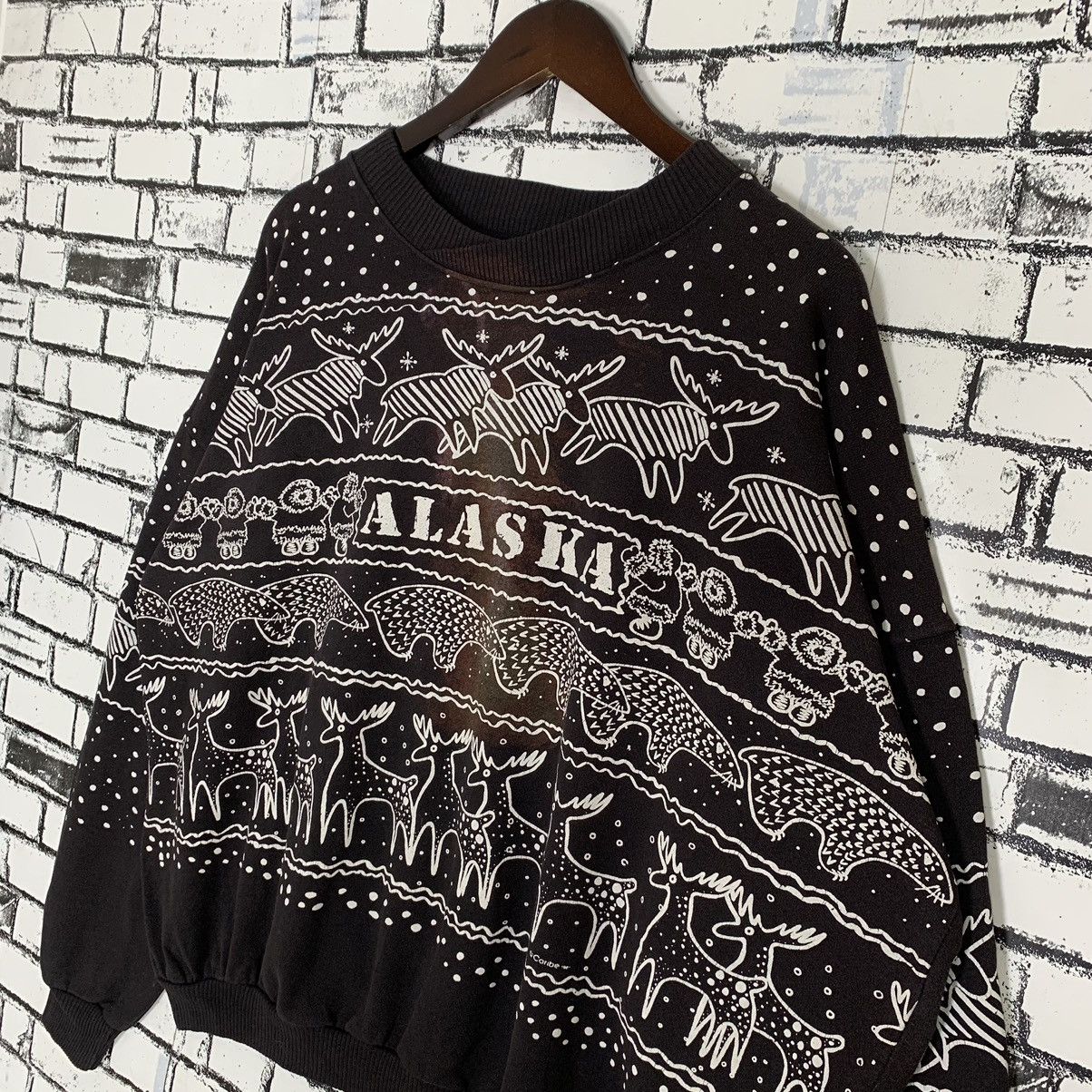 Vintage Vintage Design For The Alaska Lifestyle Sweatshirt Size XL / US 12-14 / IT 48-50 - 4 Thumbnail