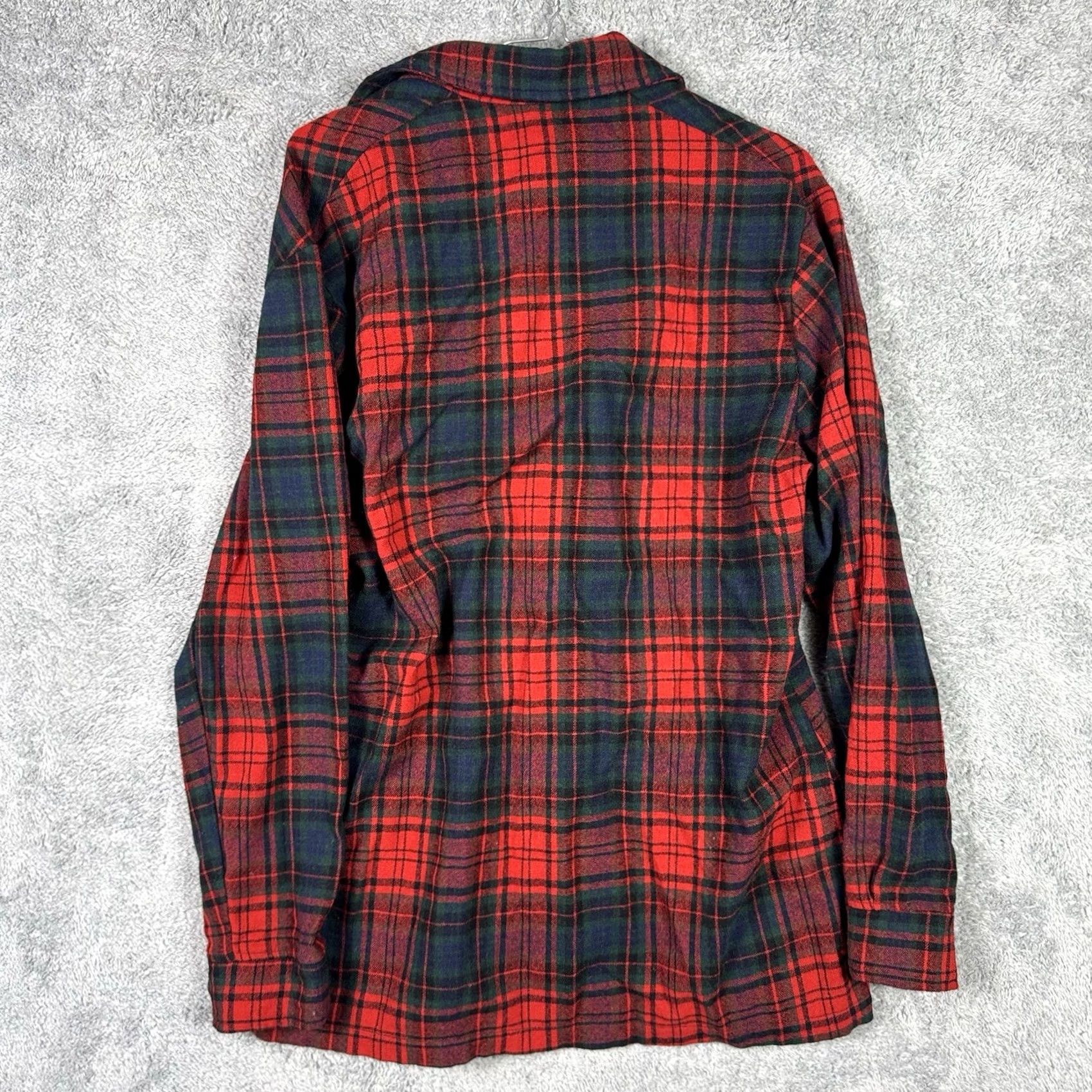 Vintage VINTAGE Woolrich Jacket Women M Shirt Shacket Cargo Pocket Wool Tartan Plaid 90s Size M / US 6-8 / IT 42-44 - 7 Thumbnail