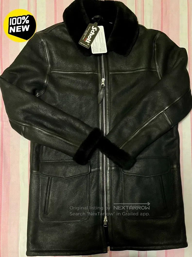 Schott Schott Fur one-piece leather jacket Size US XL / EU 56 / 4 - 2 Thumbnail