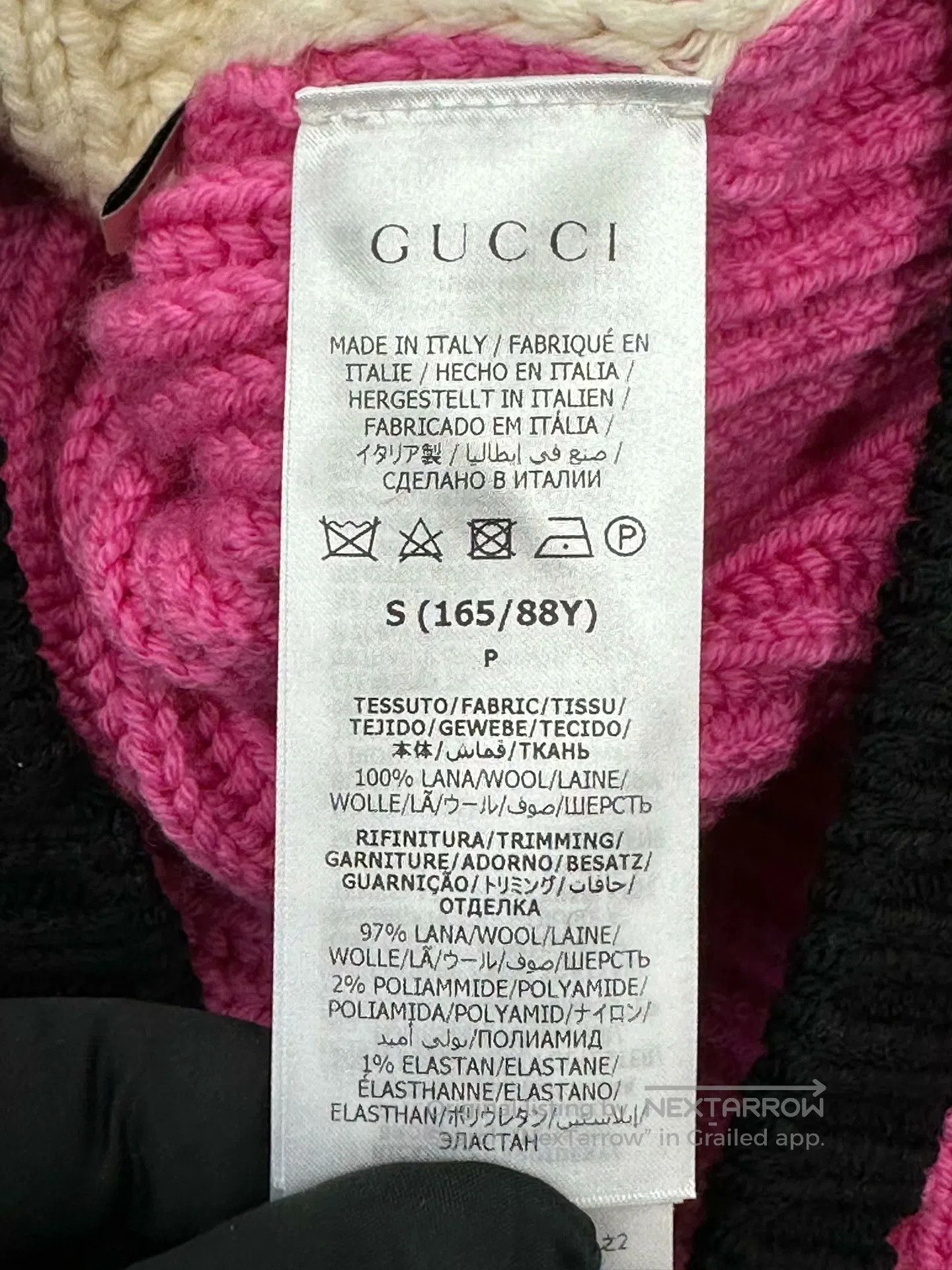 Gucci Guicci Color-block Logo Letter Embroidered V-neck Knit Zip Size US S / EU 44-46 / 1 - 4 Thumbnail