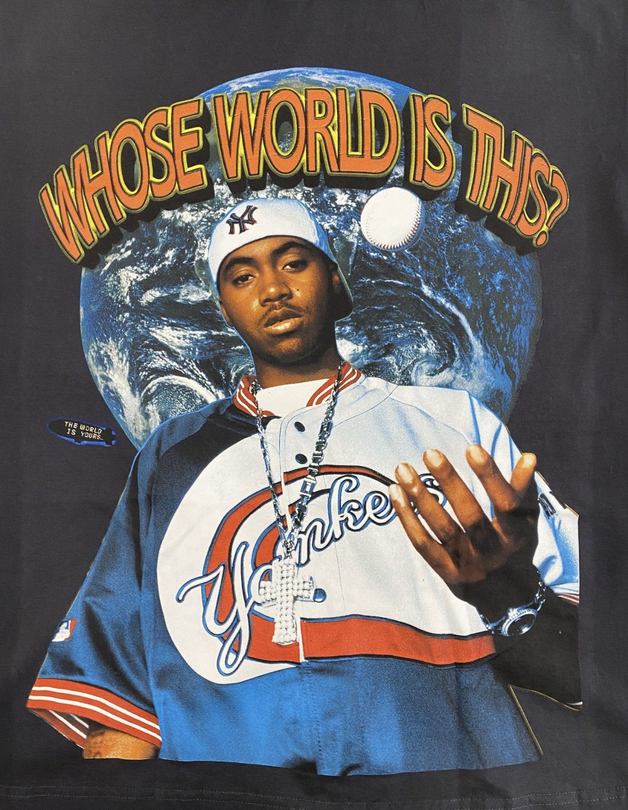 Marino Morwood × Rap Tees Marino Morwood Nas The World Is Yours T-shirt Large Size US L / EU 52-54 / 3 - 2 Thumbnail