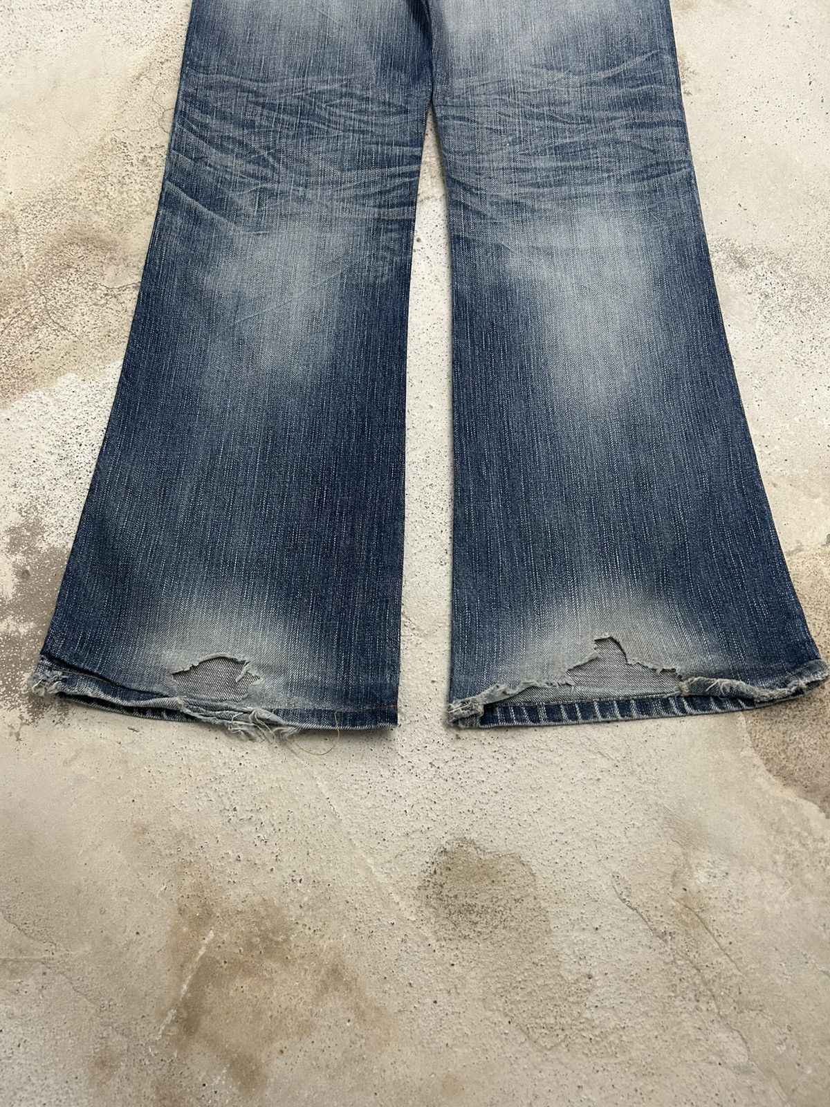 Edwin Flare Edwin 503 Faded Washed Jeans Distressed Size US 30 / EU 46 - 9 Thumbnail