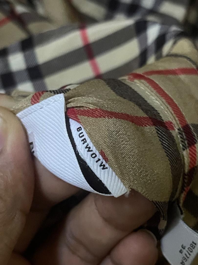 Burberry Burberry Vintage Checkered Silk and Cotton Shirt Dress Size M / US 6-8 / IT 42-44 - 22 Thumbnail