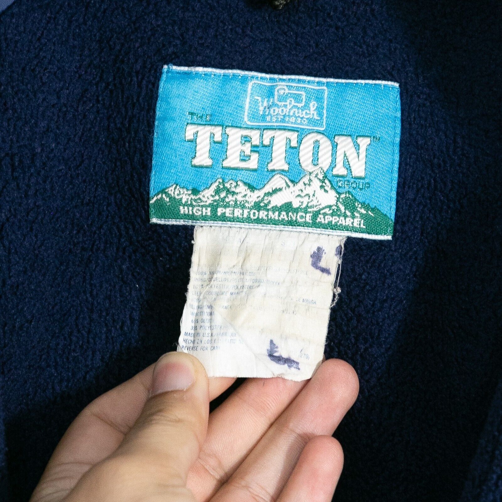 Vintage Woolrich Teton Fleece Lined Jacket Mens Medium - Windbreaker Size US M / EU 48-50 / 2 - 3 Thumbnail