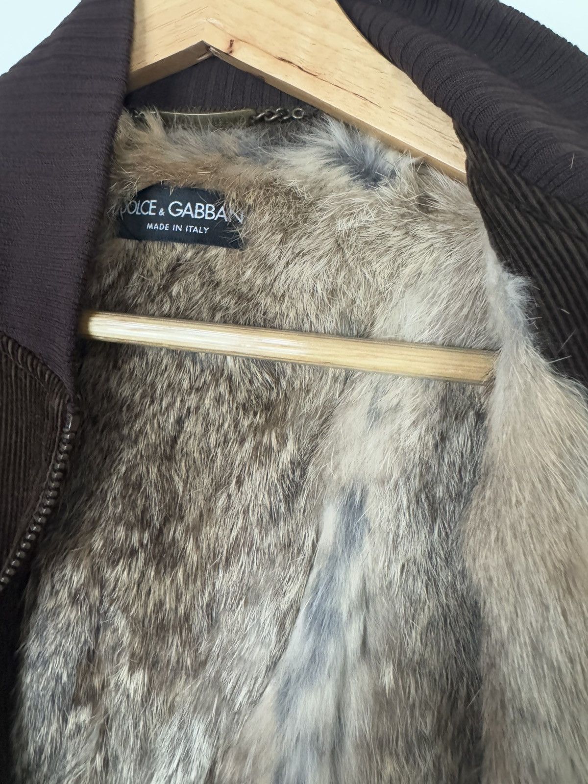 Dolce & Gabbana AW03 Dolce & Gabbana Cargo Pocket Rabbit Fur Hunting Jacket Size US XS / EU 42 / 0 - 3 Thumbnail