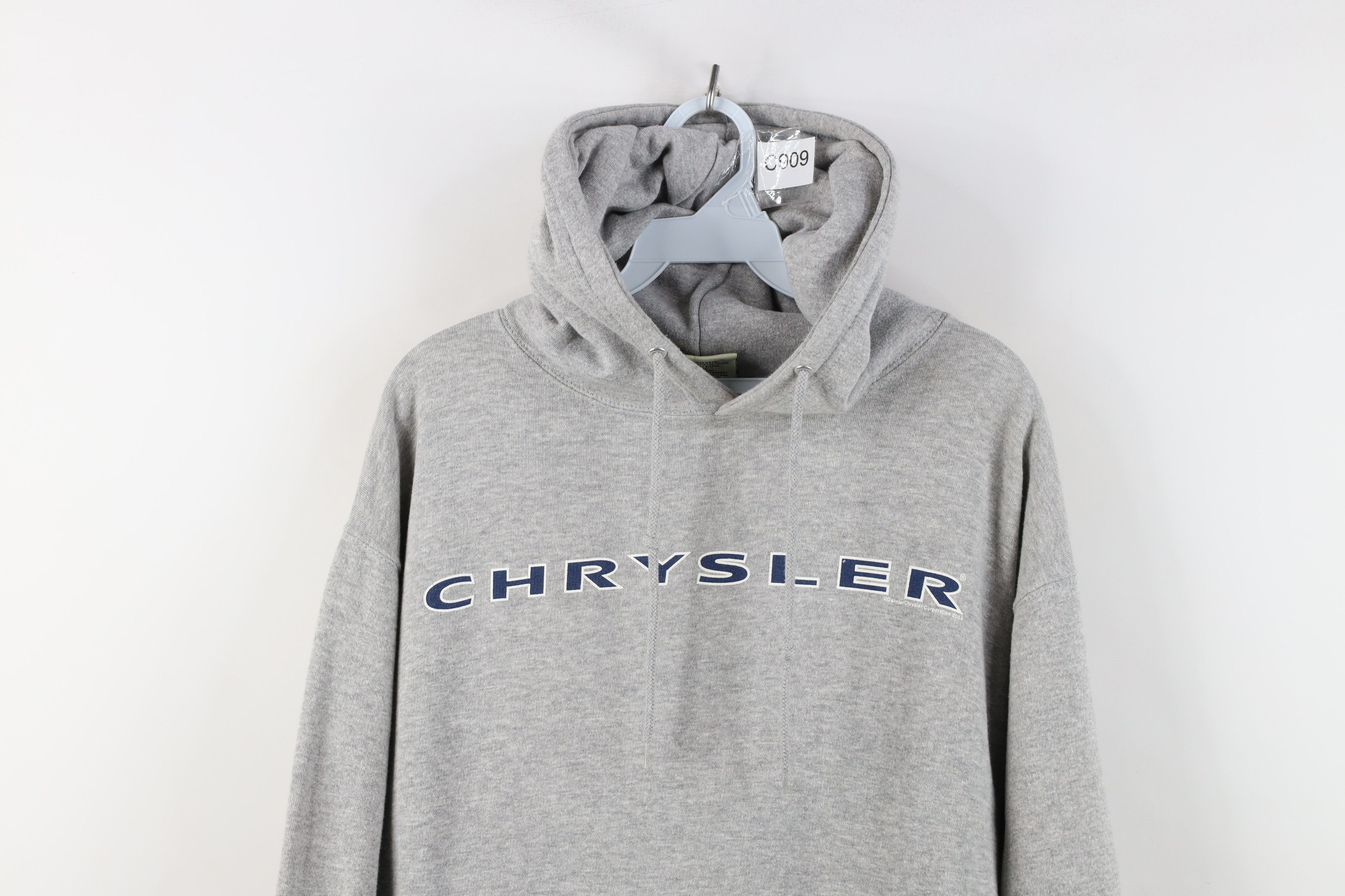 Vintage Vintage Y2K 2004 Daimler Chrysler Hoodie Sweatshirt Gray Size US M / EU 48-50 / 2 - 2 Thumbnail