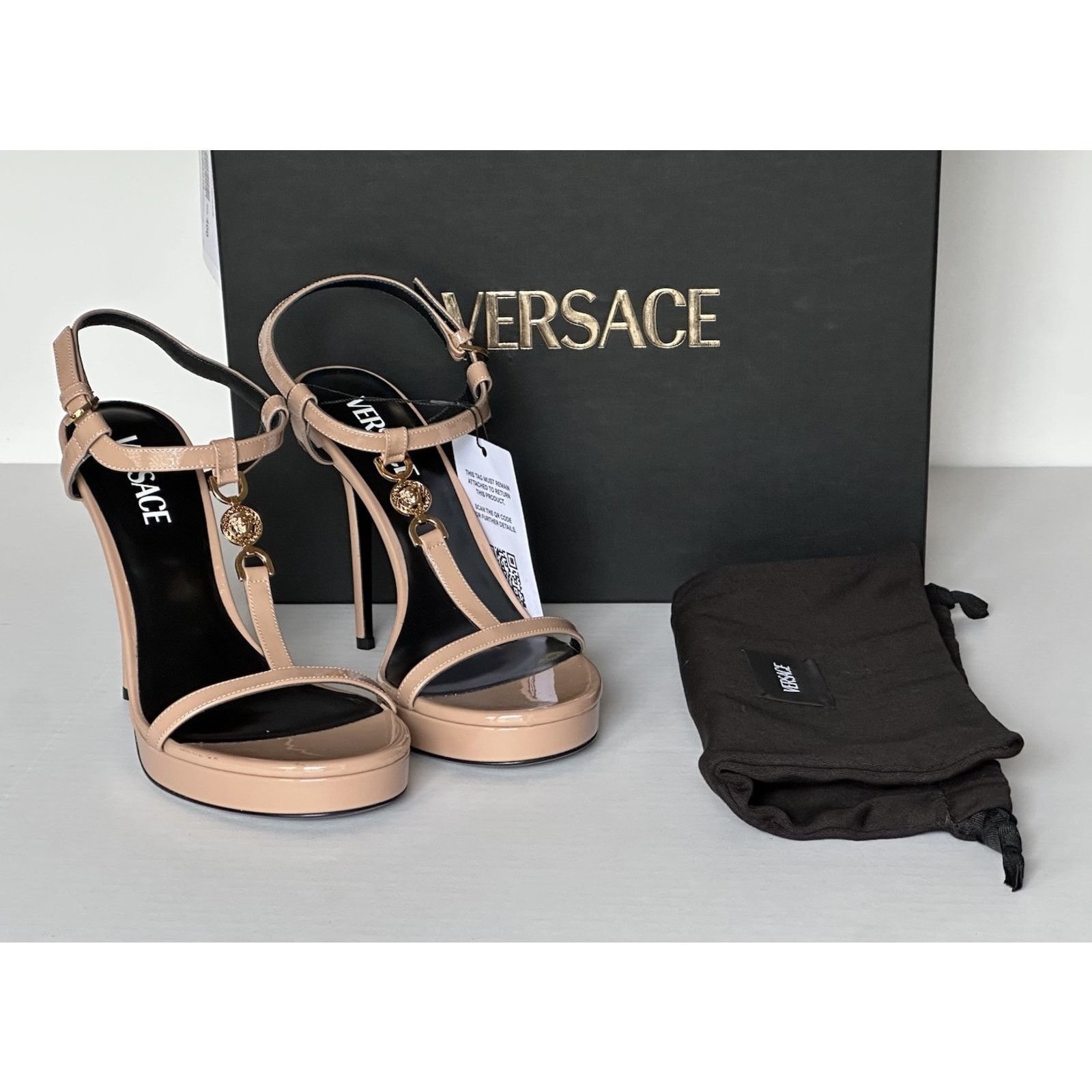 Versace Versace Leather Pump Shoes Sandals Blush 10 US 013713 Size US 10 / IT 40 - 15 Thumbnail
