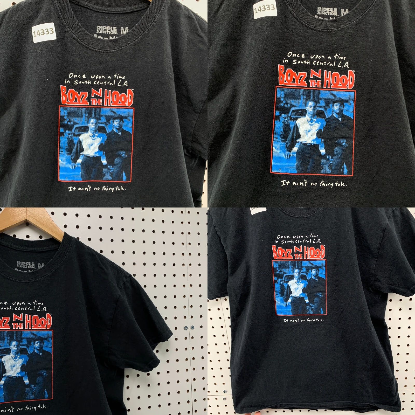 Ripple Junction VINTAGE Ripple Junction Boys N The Hood Adult Black Short Sleeve T-Shirt Movie Graphic Size Medium Mens Size US S / EU 44-46 / 1 - 8 Thumbnail