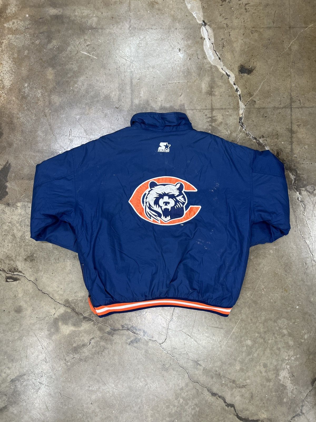 NFL × Vintage Vintage 90s Starter NFL Chicago Bears Quarter Pullover Large Size US L / EU 52-54 / 3 - 5 Thumbnail