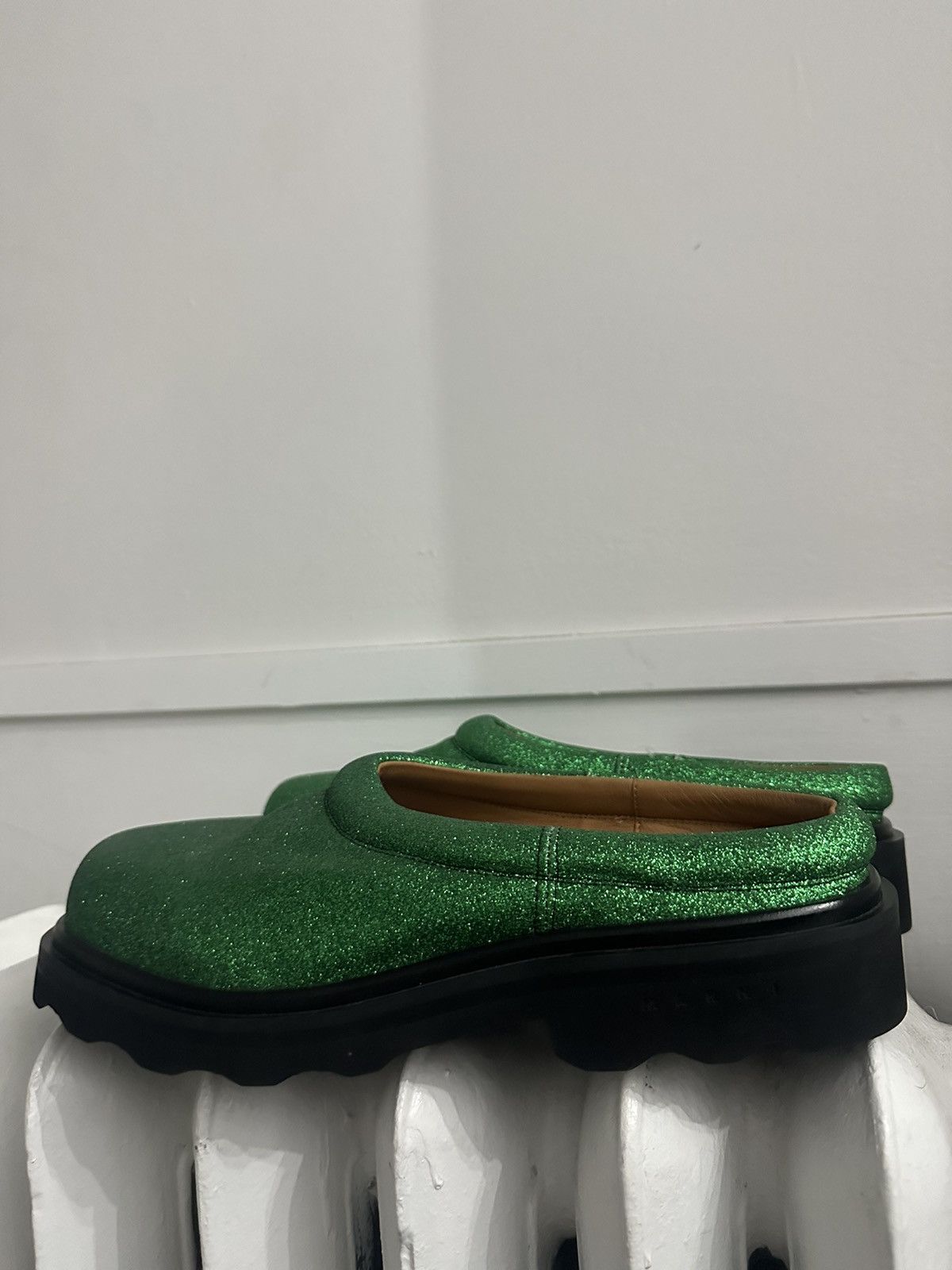 Marni Marni Green glitter loafers / slip ons Size US 10 / IT 40 - 4 Thumbnail