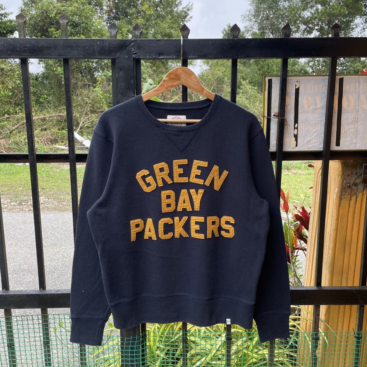 NFL 🔥Vintage Green Bay Packers Embroidered Spellout Sweatshirts Size US M / EU 48-50 / 2 - 1 Thumbnail