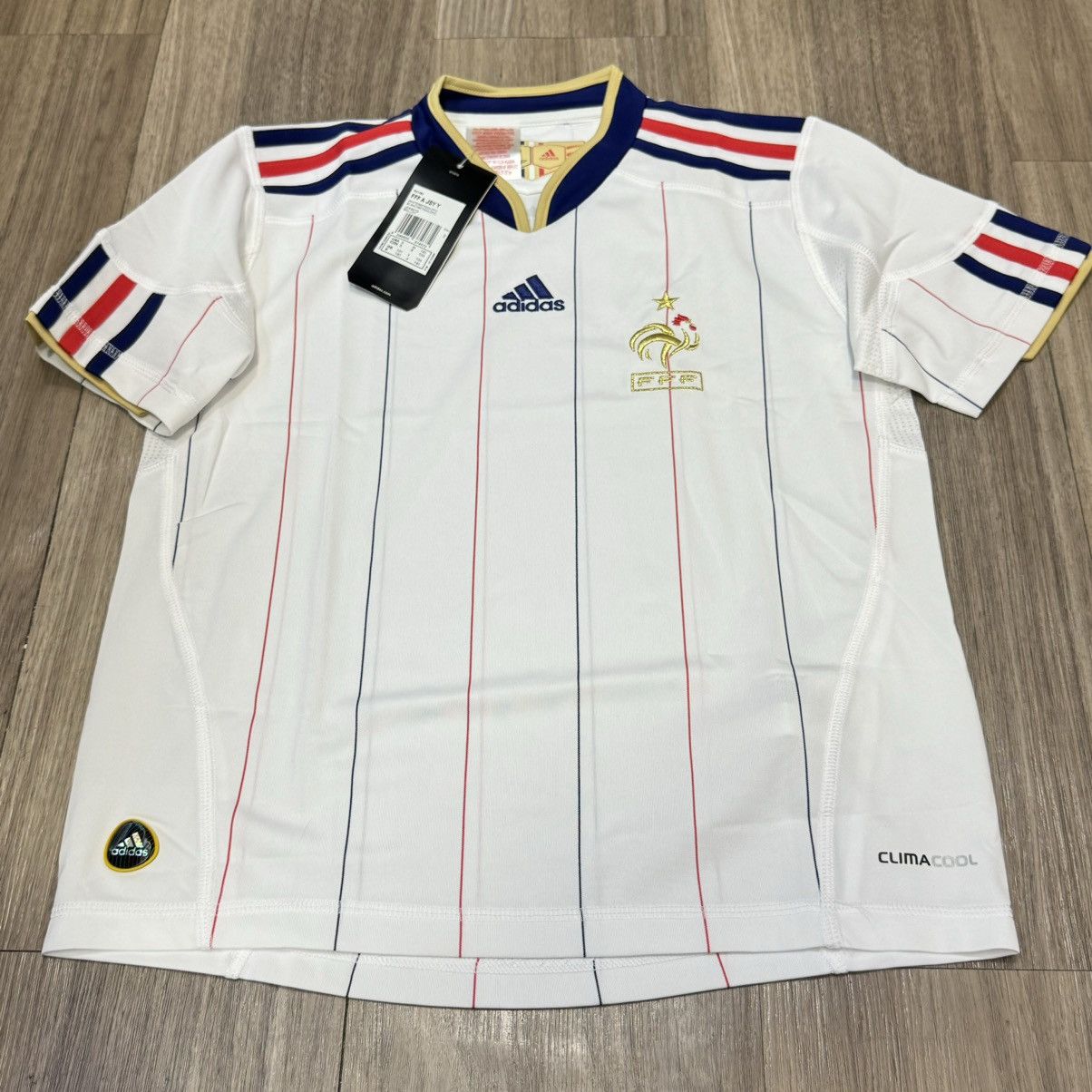 Adidas (Kids size) France World Cup 2010 away shirt (Bnwt) Size XXS / US 00 / IT 34 - 1 Thumbnail