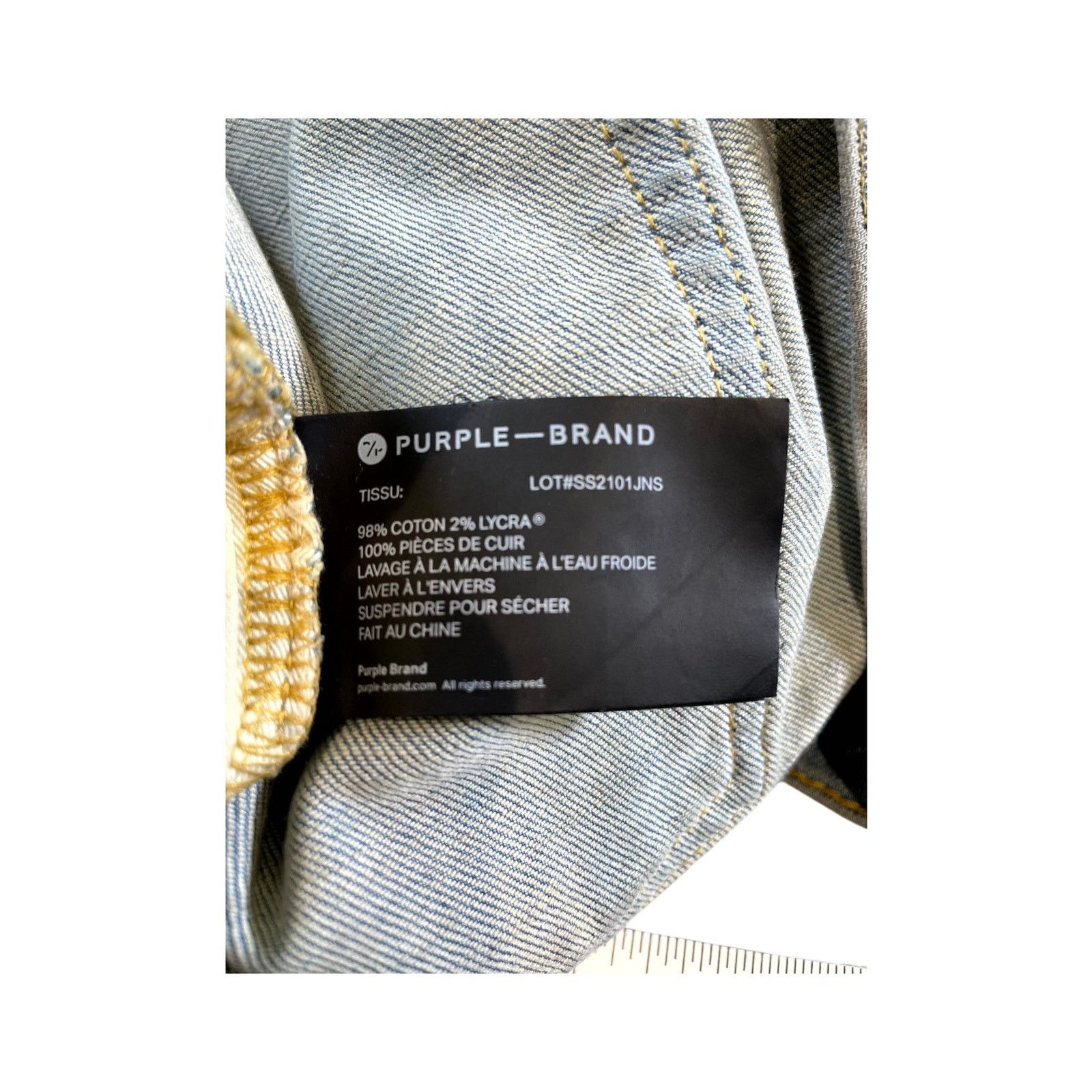 Purple Brand Purple Brand Light Wash Jeans Size US 40 / EU 56 - 7 Thumbnail