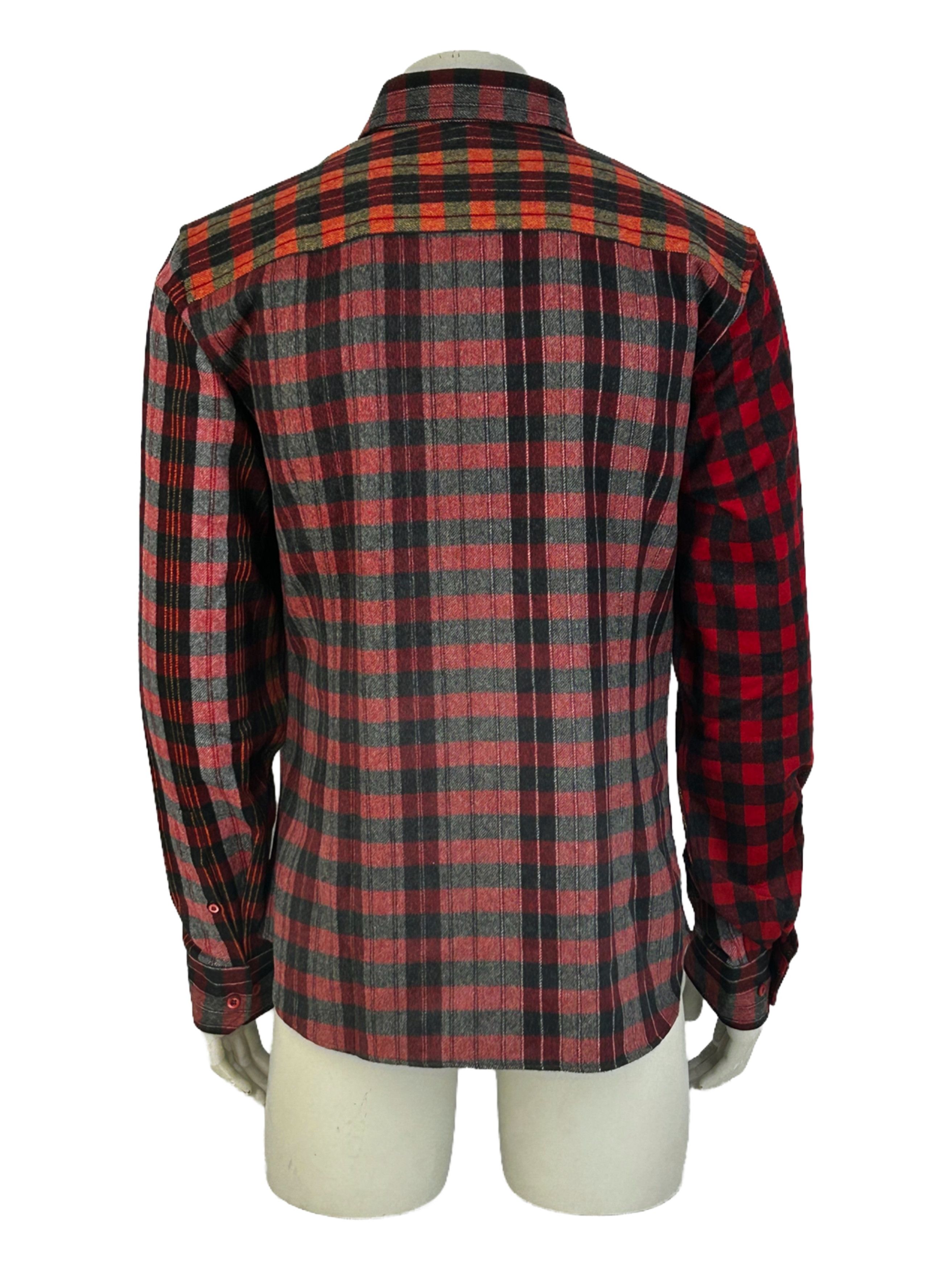Fendi FENDI MULTI COLOUR FLANNEL CHECK SHIRT SIZE 45 Size US XXL / EU 58 / 5 - 3 Thumbnail