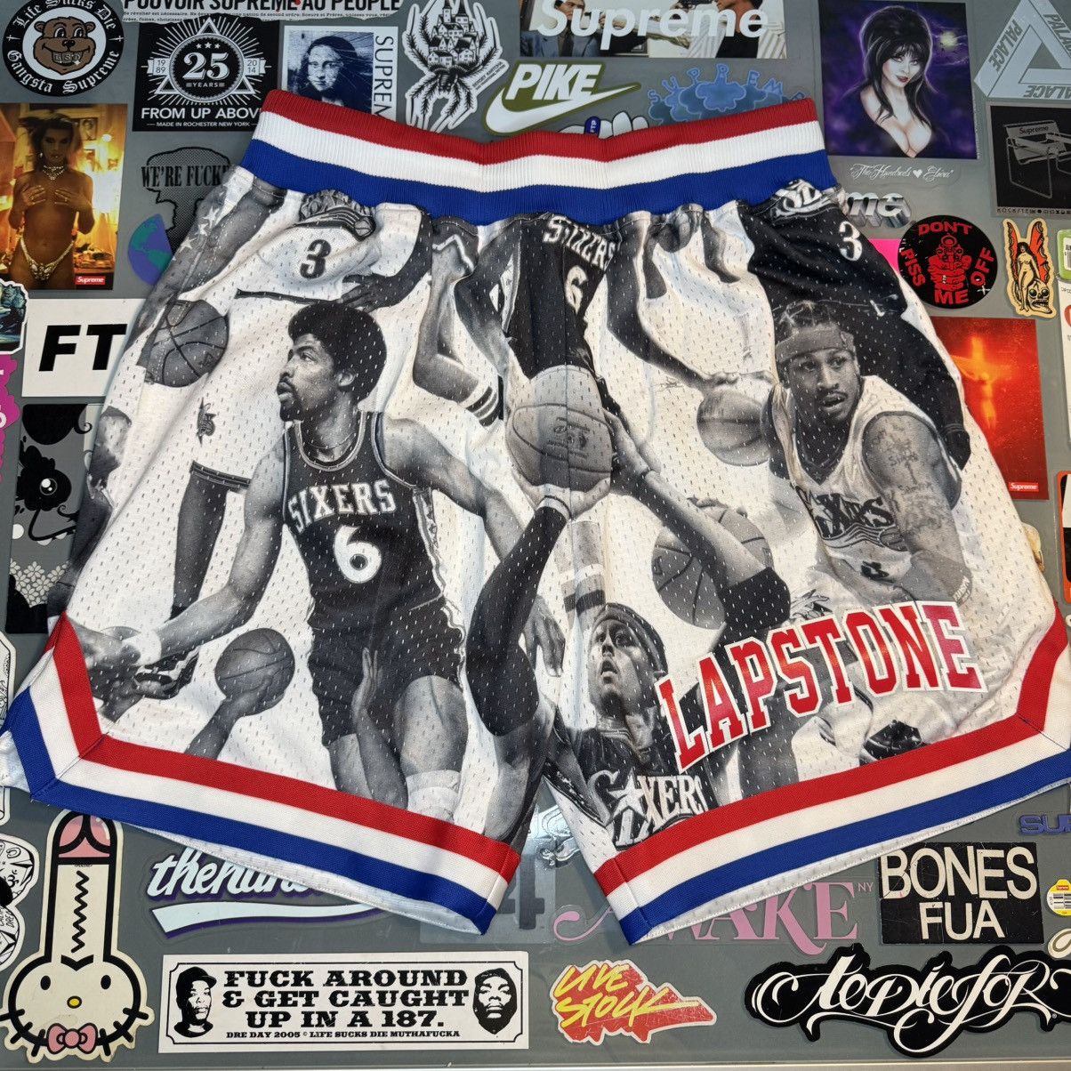 Mitchell & Ness Lapstone Mitchell & Ness Icon Collage 76ers Short Large Size US 34 / EU 50 - 1 Thumbnail