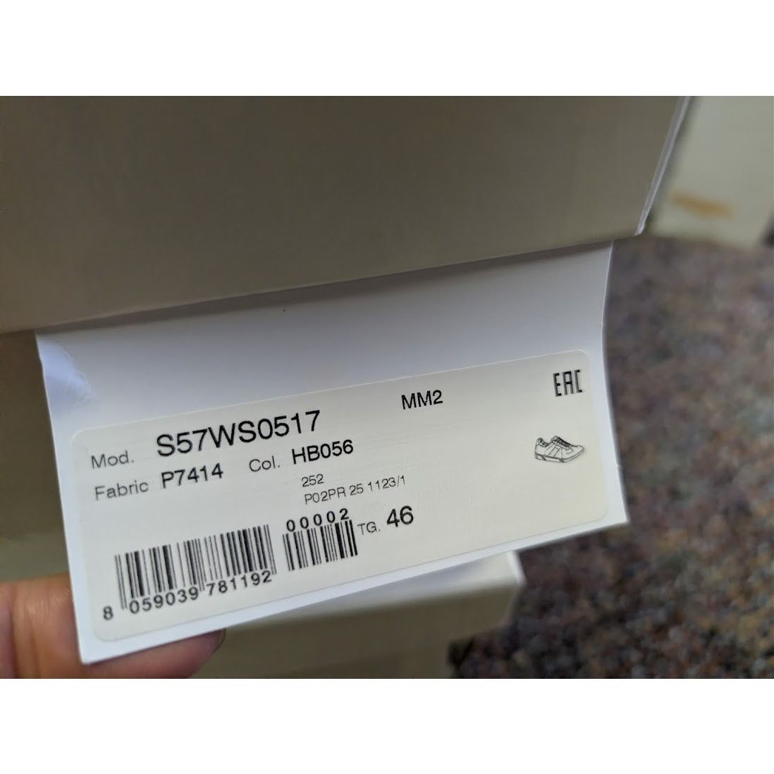 Maison Margiela o1rshd1 Replica sneakers with a distressed peel-off effect Size US 13 / EU 46 - 22 Thumbnail