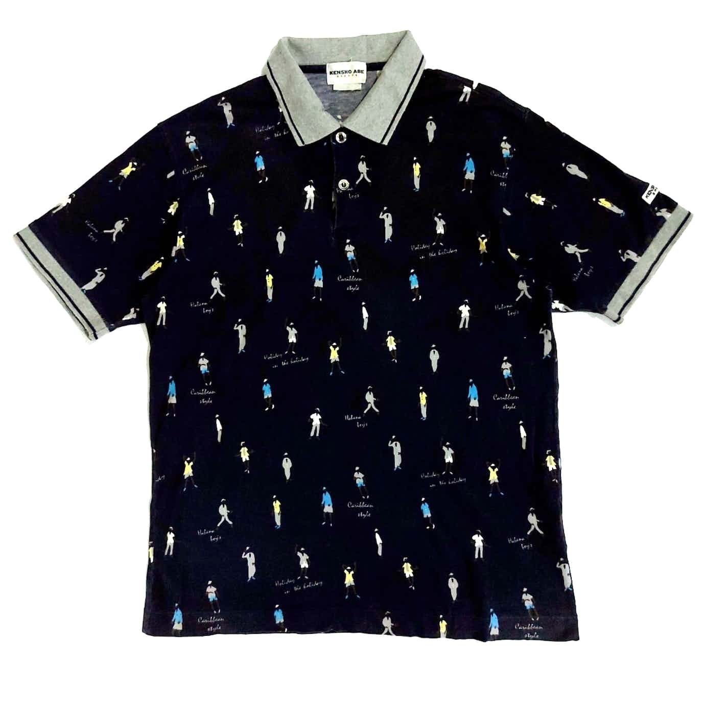 Designer × Japanese Brand × Kensho Abe Vintage Kensho Abe Golf Monogram Polo Size US M / EU 48-50 / 2 - 1 Thumbnail
