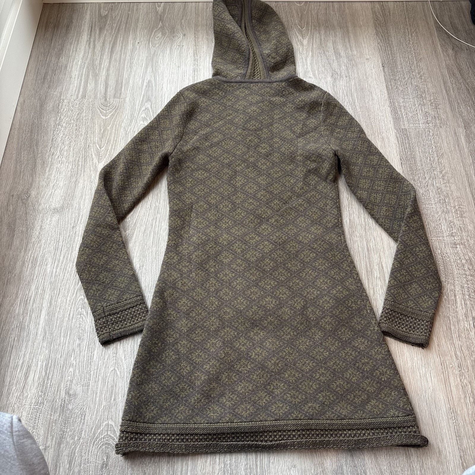 Athleta Athleta Wool Blend Hooded Long Cardigan Sweater Coat S Size S / US 4 / IT 40 - 9 Thumbnail