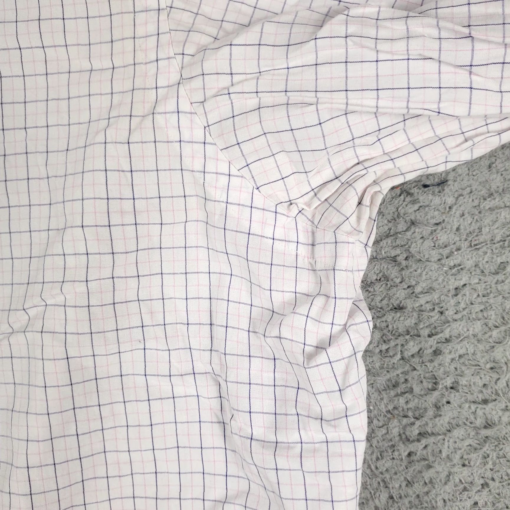 Ralph Lauren RALPH LAUREN Dress Shirt Mens Size 17 Blue Check Long Sleeve Button-Up Modern Classic Size 46R - 5 Thumbnail