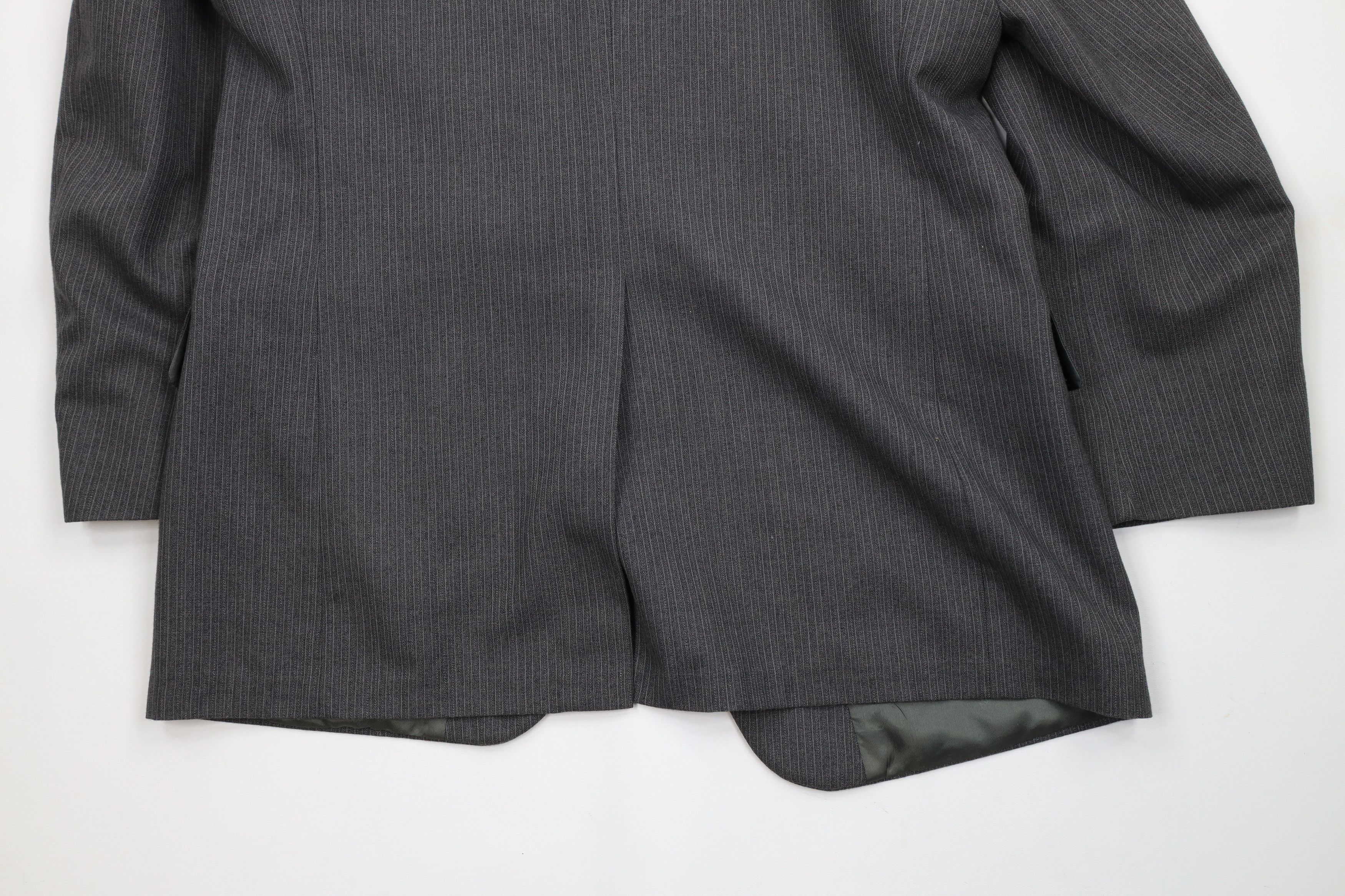 Vintage Vintage 70s Streetwear 3 Piece Wool Pinstriped Wedding Suit Size 44R - 13 Thumbnail
