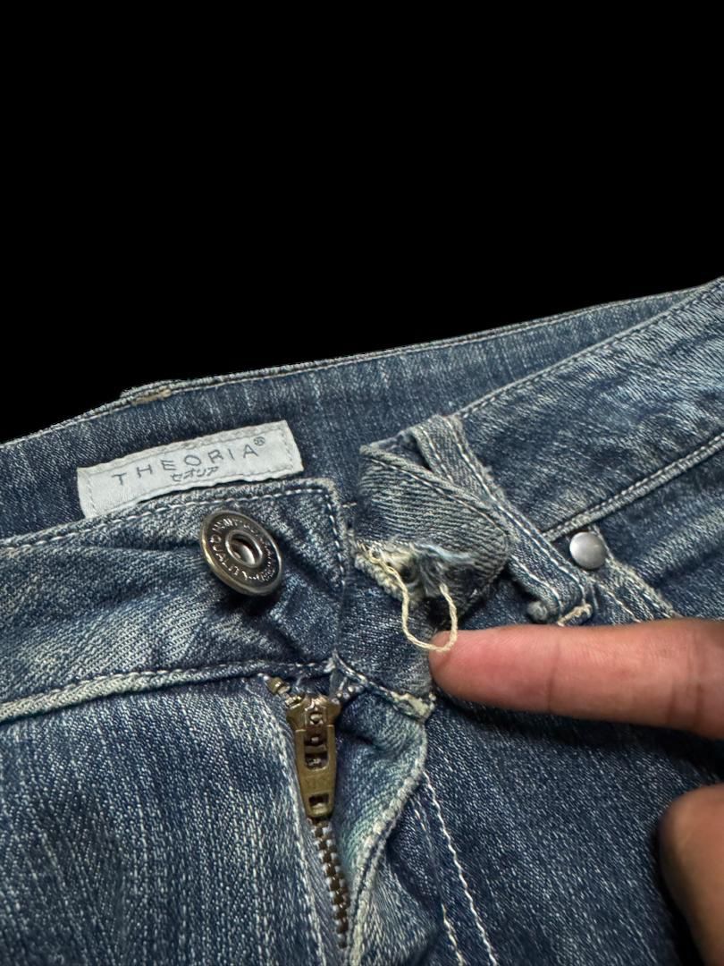 Japanese Brand INSANE 90s Japanese Theoria Bell Bottom Rusty Distress Hard Size US 30 / EU 46 - 10 Thumbnail
