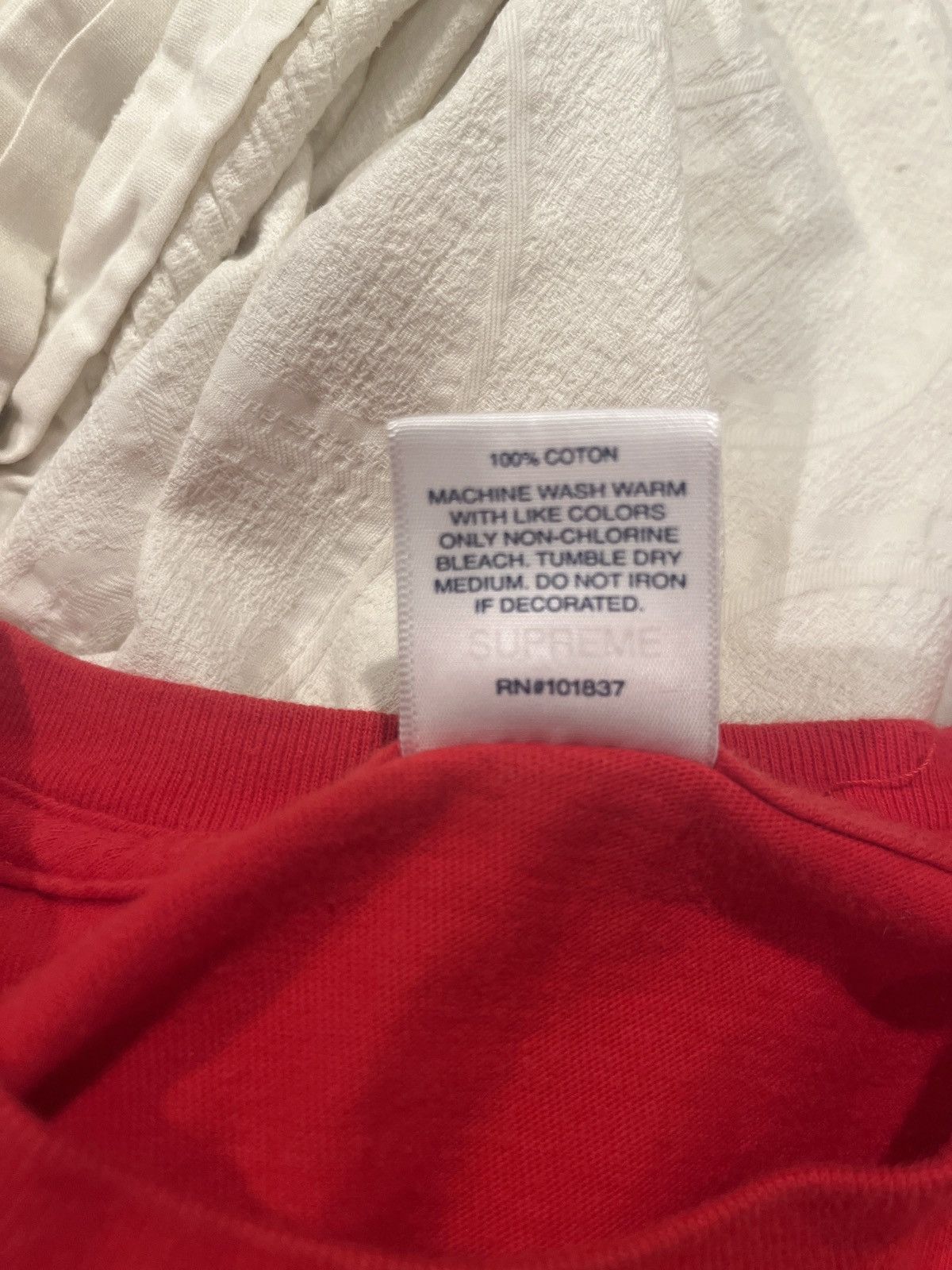 Supreme Supreme red logo tee Size US M / EU 48-50 / 2 - 3 Thumbnail