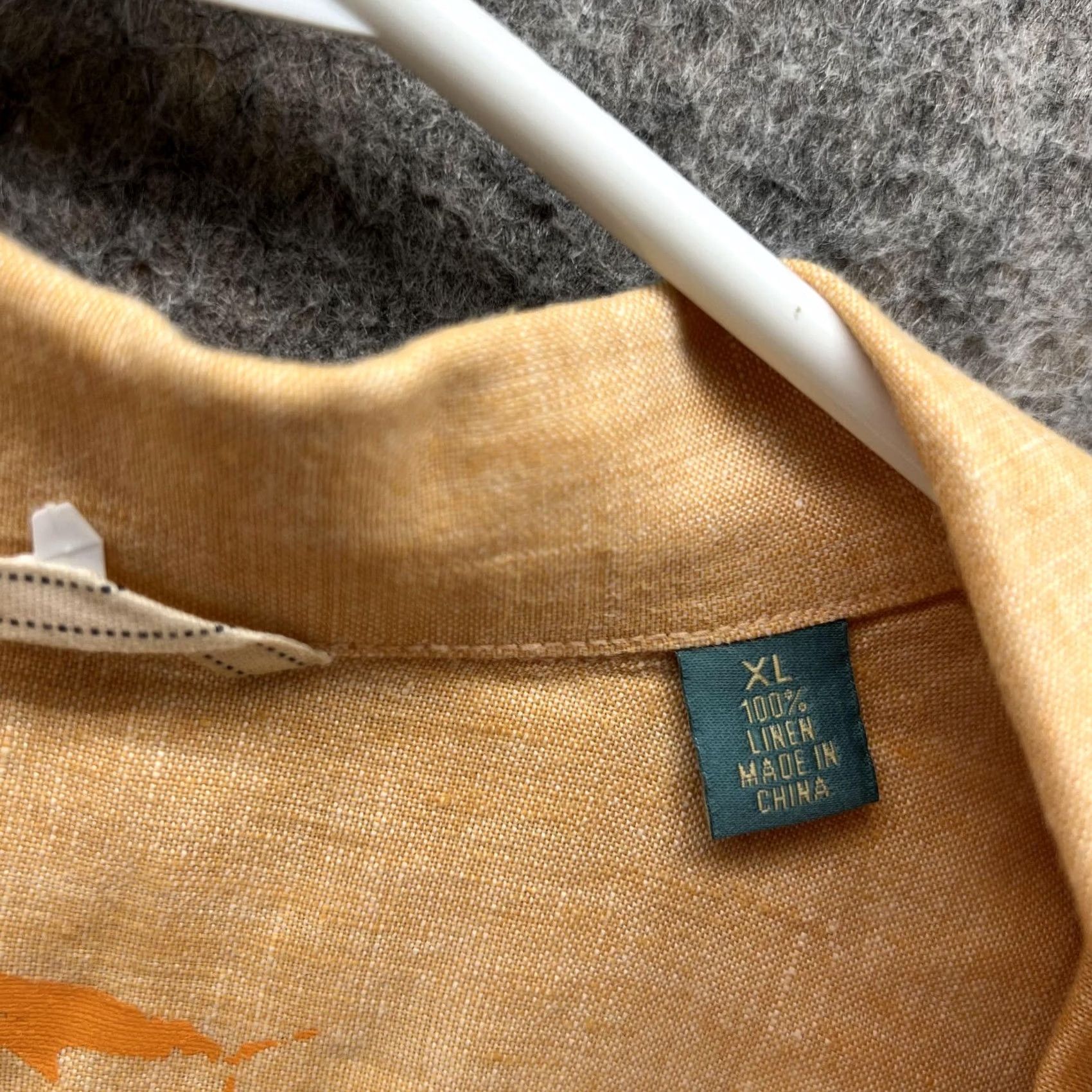 Tommy Bahama VINTAGE? Tommy Bahama Shirt Men XL Orange Casual Button Down Linen Relax XL Size US XL / EU 56 / 4 - 6 Thumbnail