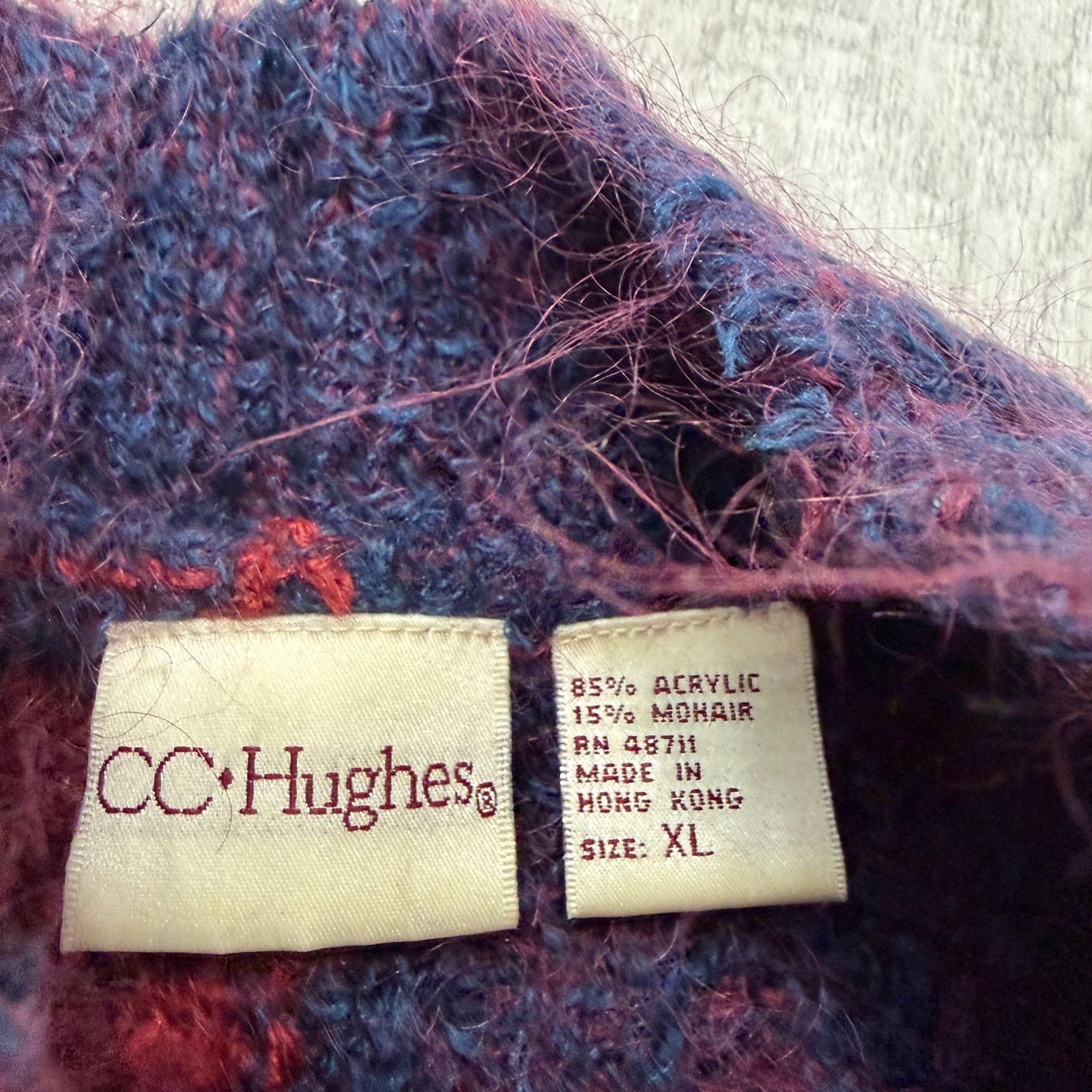 Vintage Vintage CC Hughes Mohair Blend Sweater Women's Extra Large Size XL / US 12-14 / IT 48-50 - 4 Thumbnail