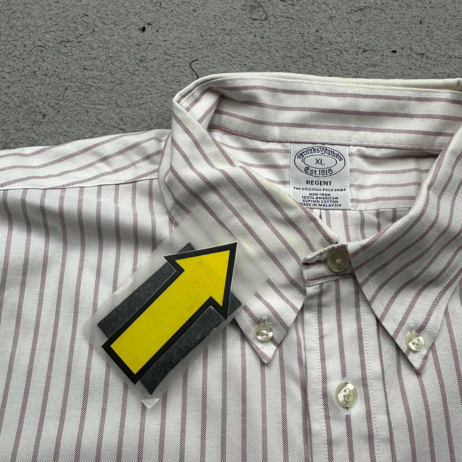 Brooks Brothers Brooks Brothers Regent Button Down Shirt Mens XL Red Striped Size US XL / EU 56 / 4 - 8 Thumbnail
