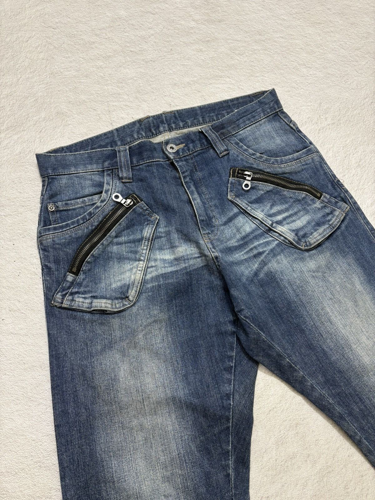 Number (N)ine 2000s PPFM japan denim pants J cut kapital style Size US 31 - 3 Thumbnail