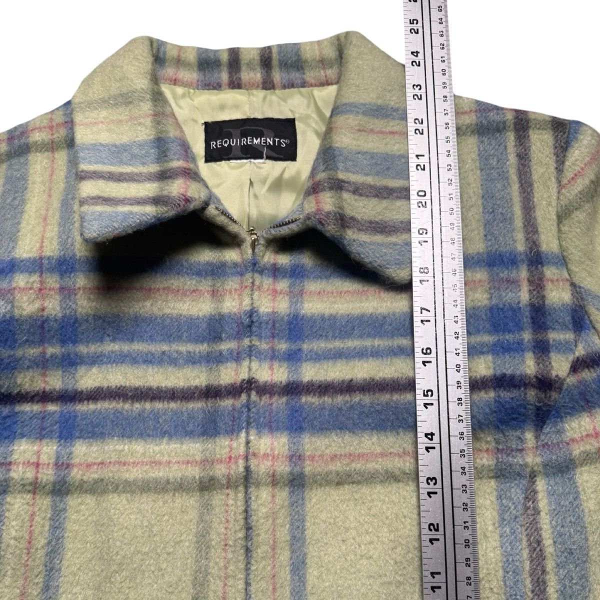 Other Vintage Requirements Mohair Acrylic Plaid Blazer Full Zip XL Size XL / US 12-14 / IT 48-50 - 6 Thumbnail