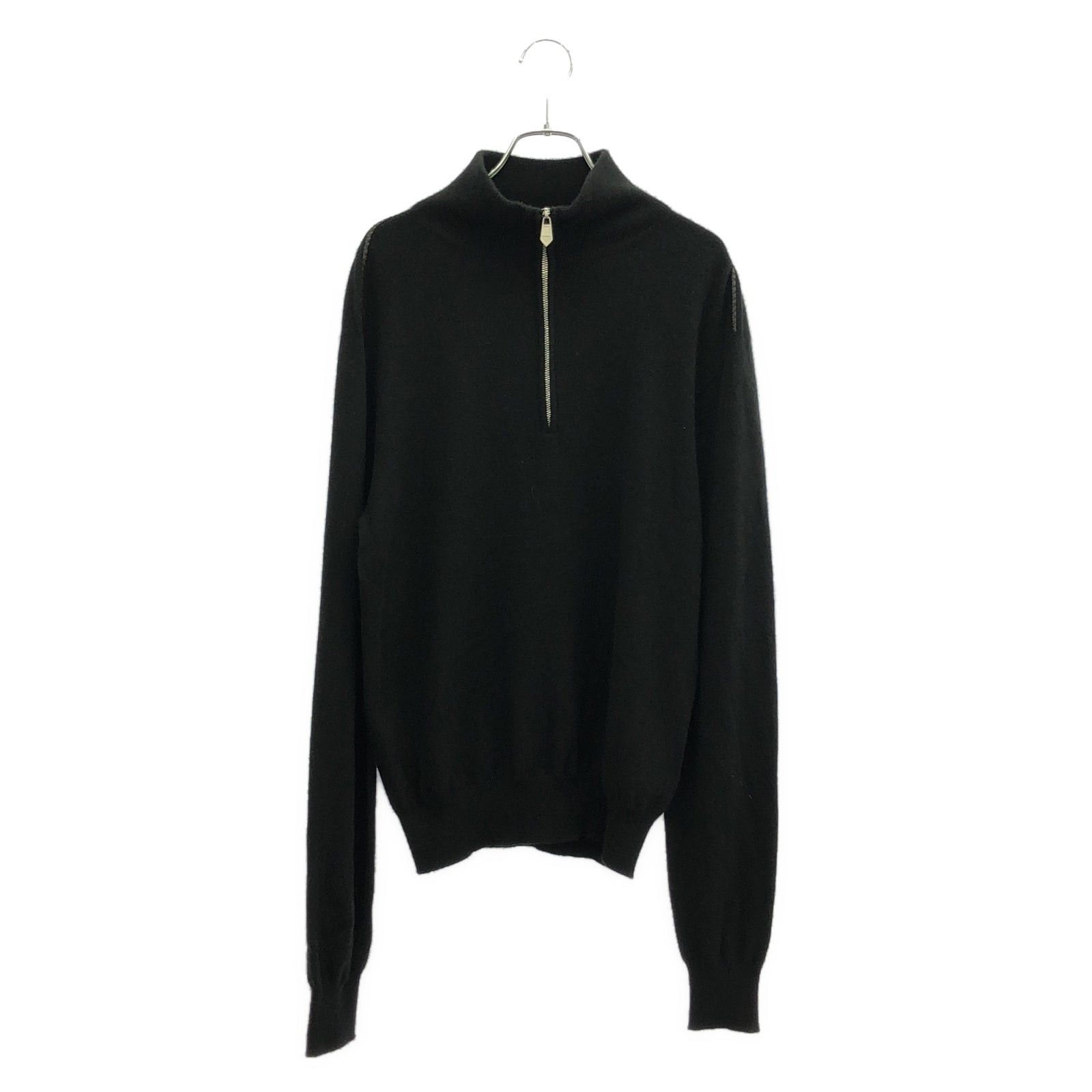 Hermes Hermes Half Zip Knit Black Cashmere Size ONE SIZE - 1 Thumbnail