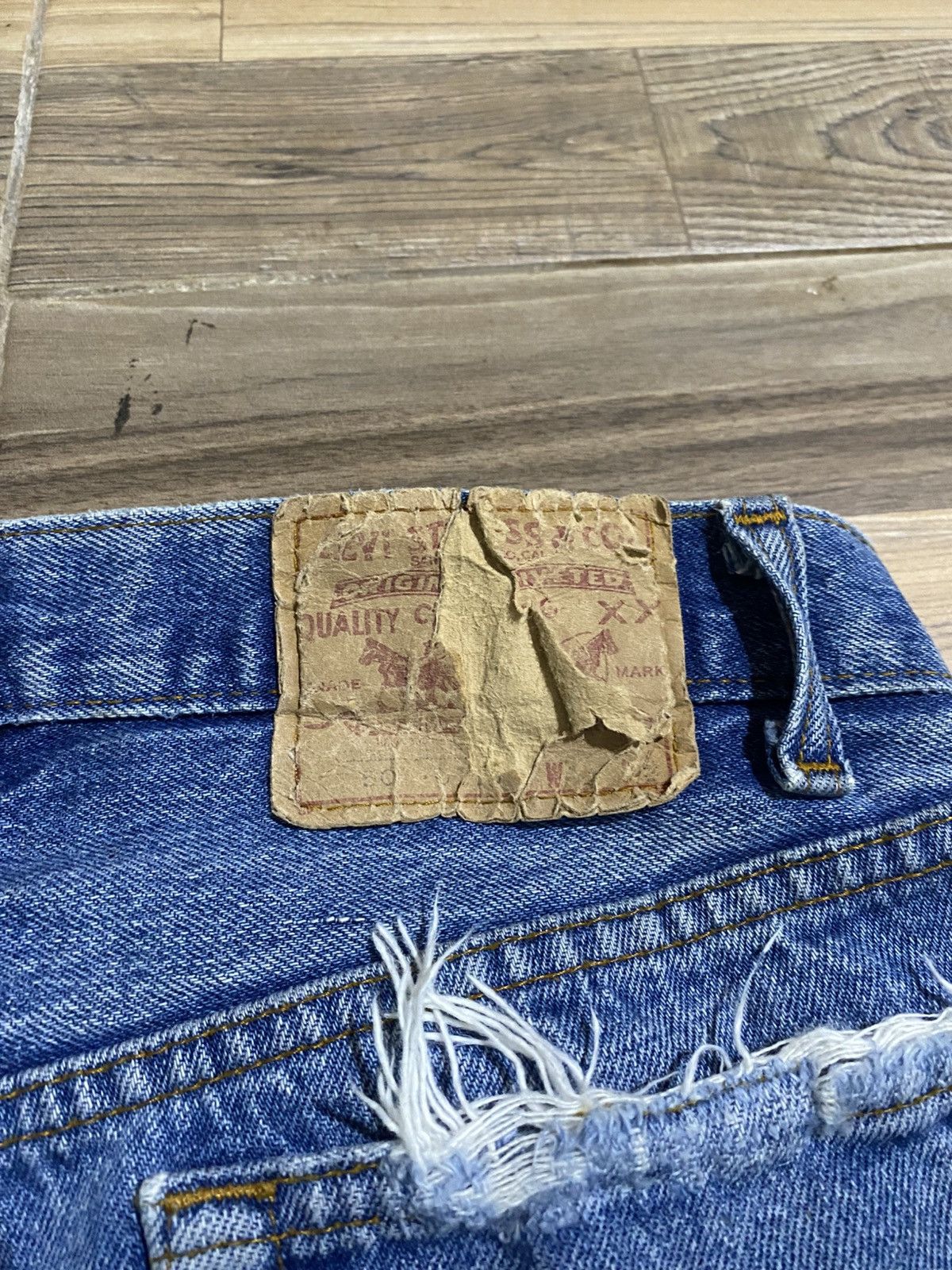 Levi's × Levi's Vintage Clothing × Vintage VINTAGE LEVIS 501 365 DISTRESSED JEANS Size US 29 - 15 Thumbnail