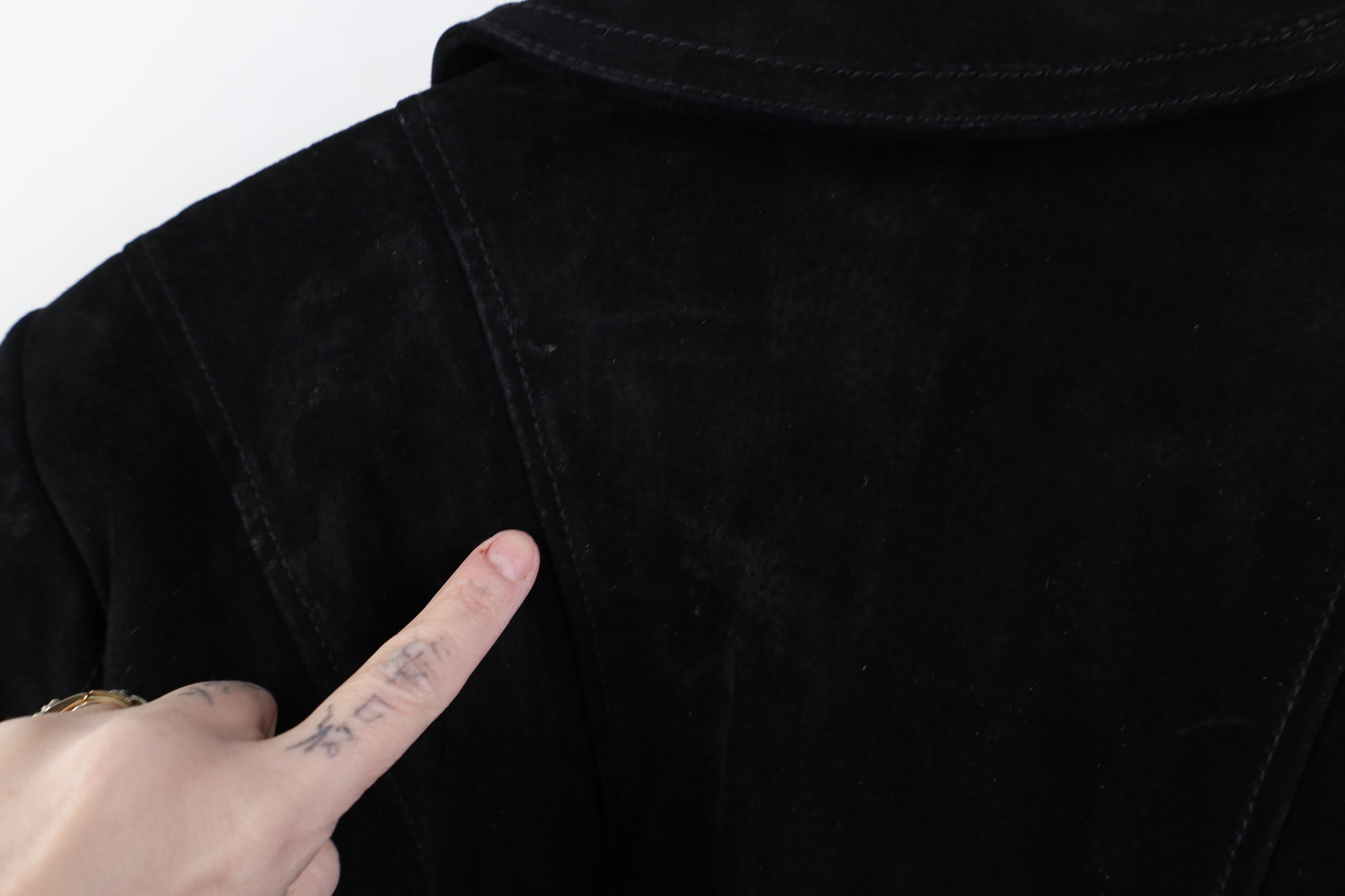 Vintage Vintage Y2K Streetwear Babydoll Suede Leather Bomber Jacket Size XL / US 12-14 / IT 48-50 - 12 Thumbnail