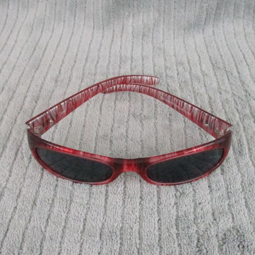 Other New Divine Eyewear Kali Red Silver Striped/Smoke Sunglasses Size ONE SIZE - 6 Thumbnail