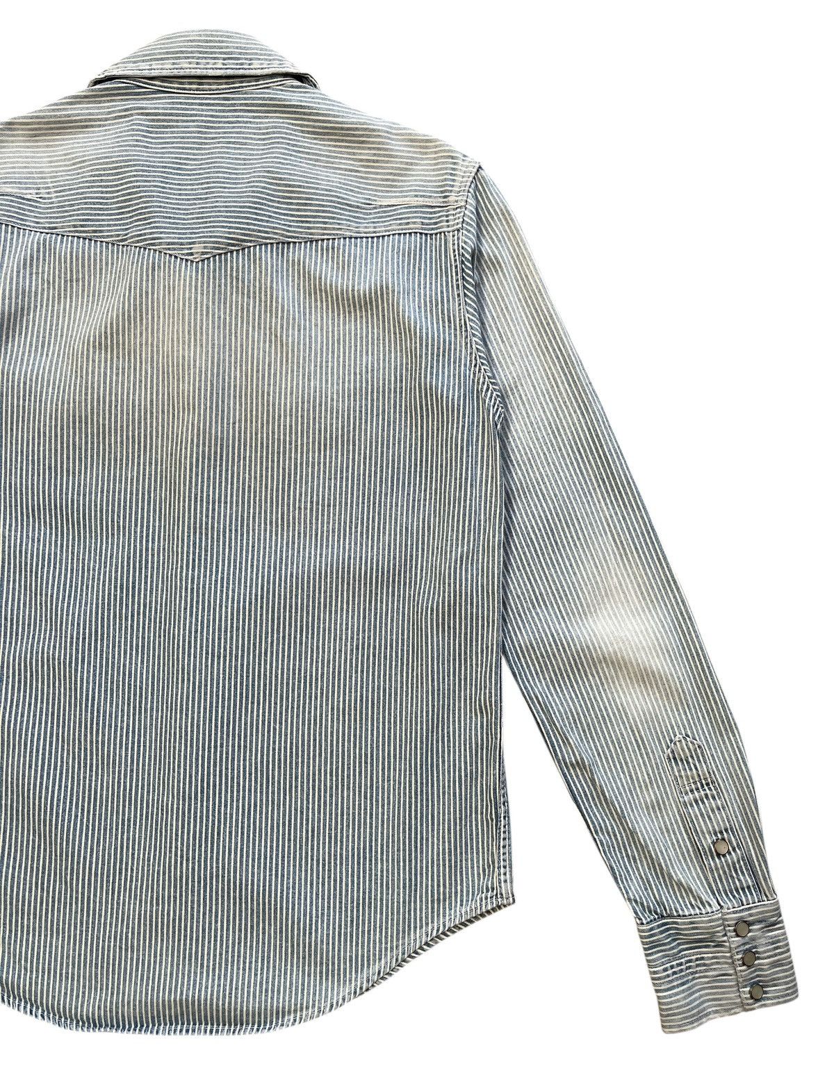 Number (N)ine Number (N)ine S08-NNS001C Zippo Hickory Denim Shirt Size US S / EU 44-46 / 1 - 12 Thumbnail