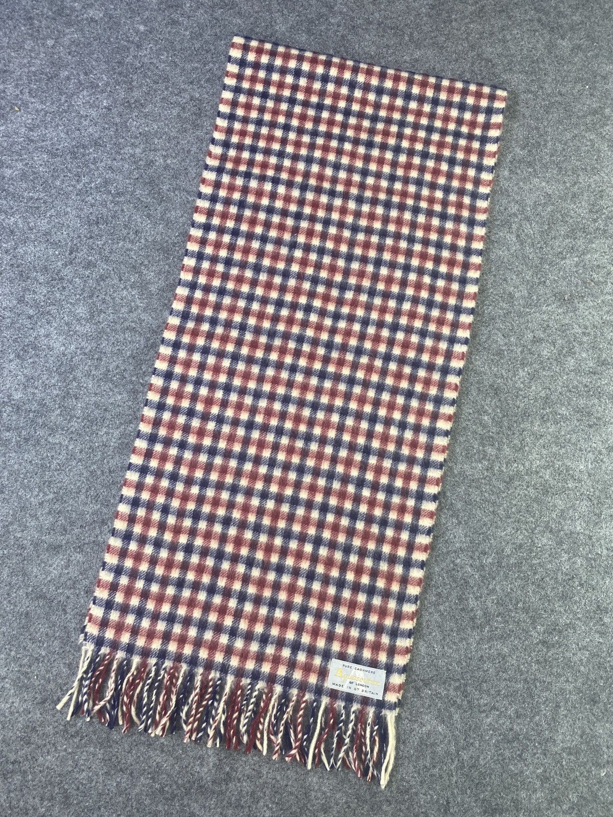 Aquascutum × Vintage Aquascutum Scarf / Muffler / Neckwear -T933 Size ONE SIZE - 3 Thumbnail