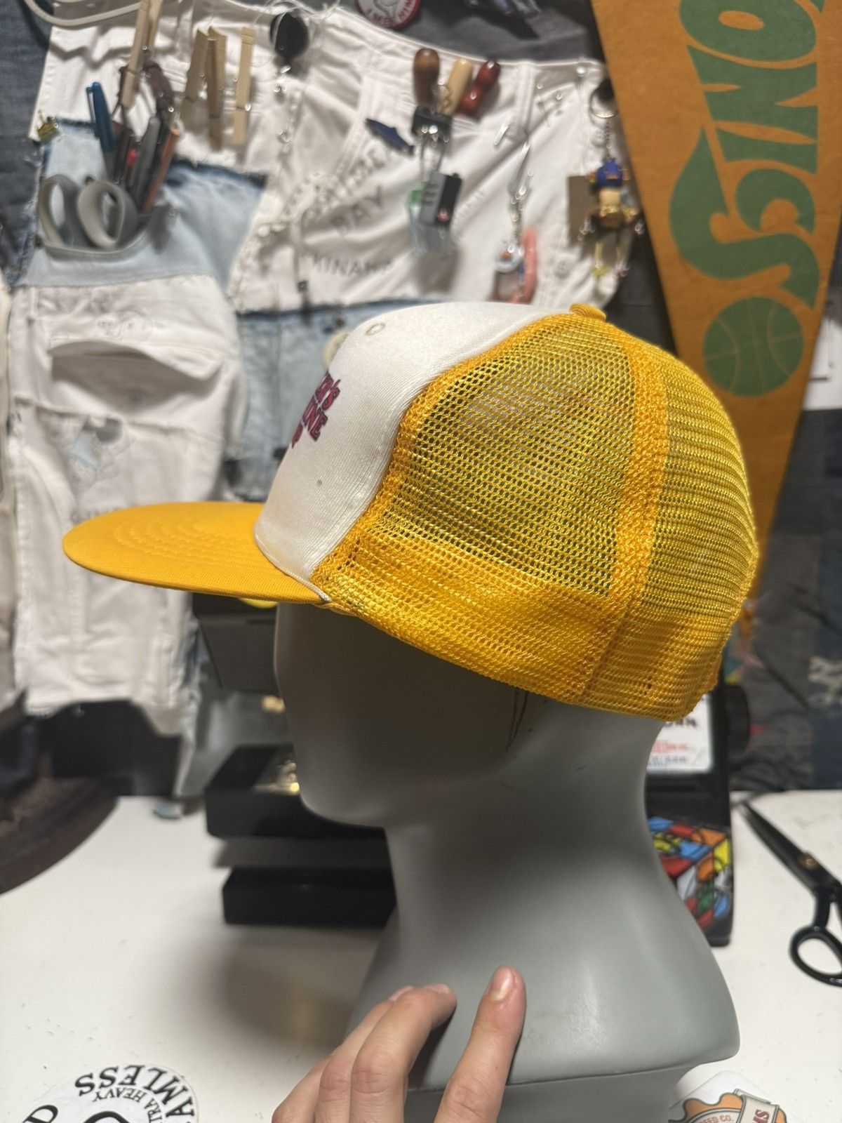 Vintage Vintage Cokers Machine Shop Trucker Hat Size ONE SIZE - 4 Thumbnail