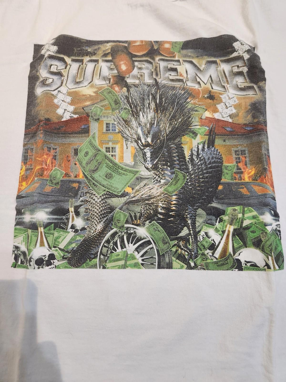 Supreme Supreme Dragon Tee White Men's XL Size US XL / EU 56 / 4 - 2 Thumbnail