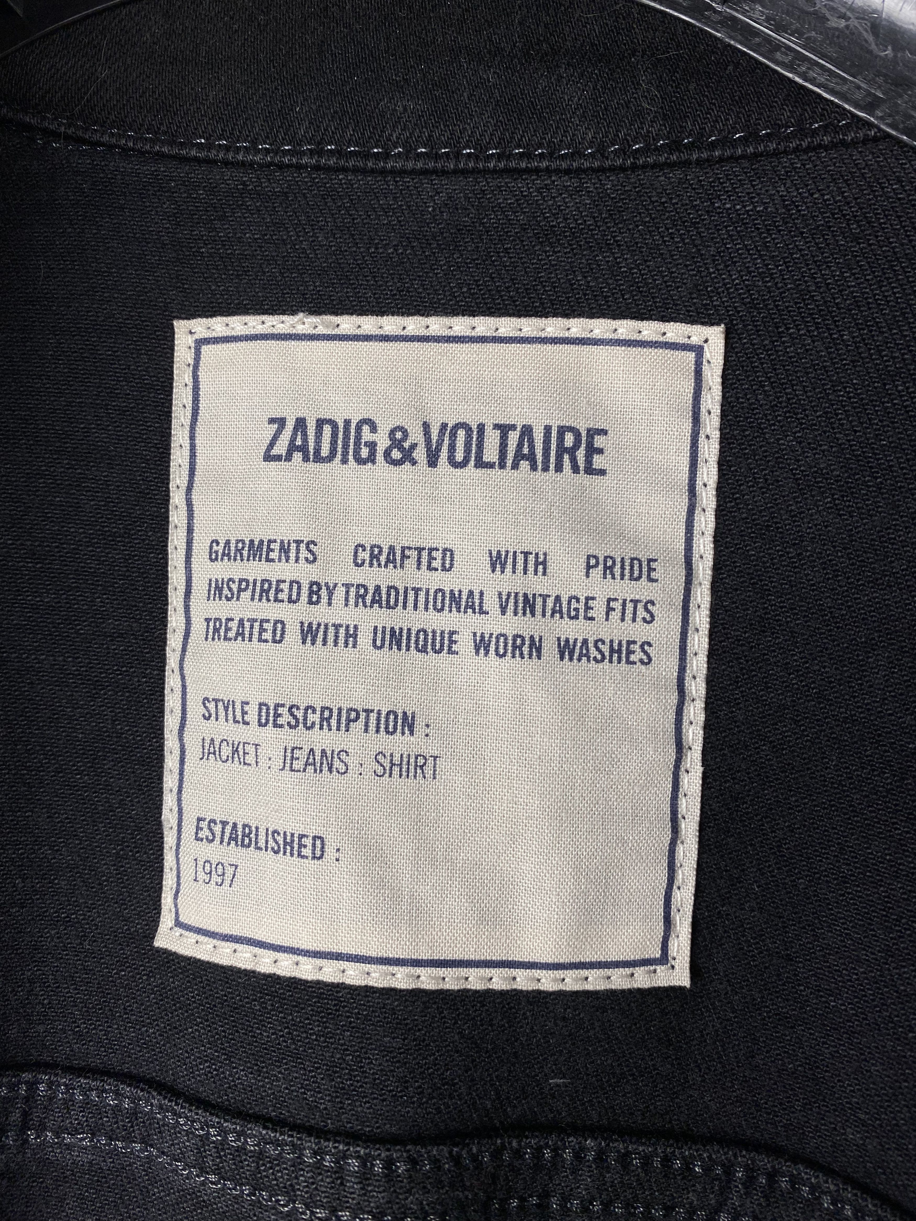 Zadig & Voltaire Zadig Voltaire Denim Washed Trucker Jacket Size US L / EU 52-54 / 3 - 17 Thumbnail