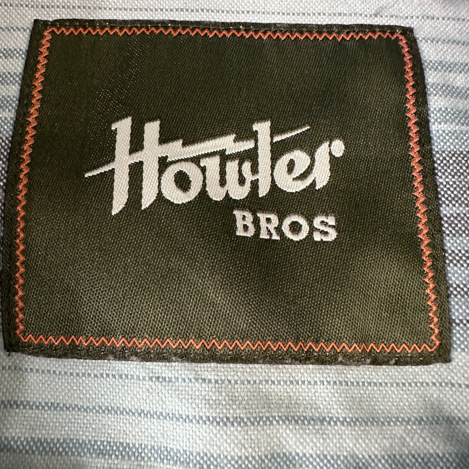 Howler Brothers Howler Bros Shirt Men's Medium Blue Gray Striped Button Up Size US M / EU 48-50 / 2 - 6 Thumbnail