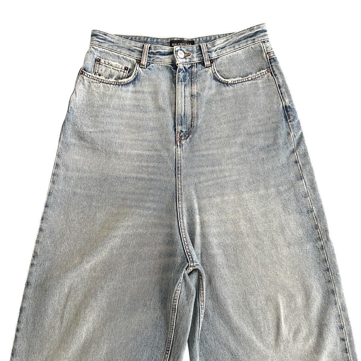 Balenciaga BALENCIAGA Low-Crotch Sarrouel Denim Pants 26 Size US 32 / EU 48 - 2 Thumbnail