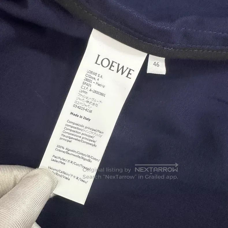 Loewe Loewe Navy Blue Fleece Lined Animal Print Jacket Size US S / EU 44-46 / 1 - 7 Thumbnail