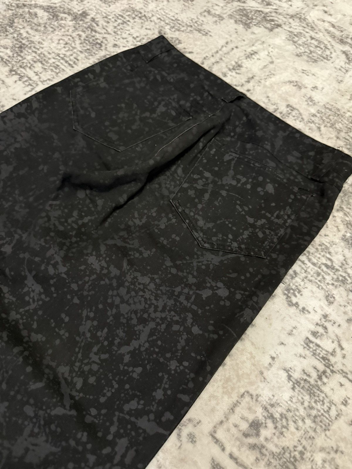 If Six Was Nine 5351 Pour les Homme Artisanal Studs Blackout Splatter Pants Size US 30 / EU 46 - 14 Thumbnail