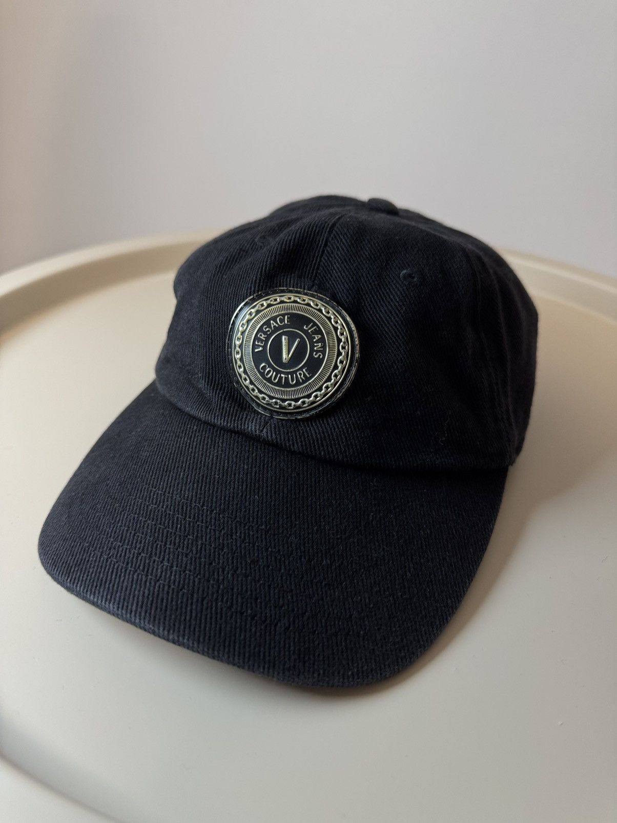 Versace Jeans Couture Versace Jeans Couture Black Logo Cap – Authentic Size ONE SIZE - 1 Thumbnail