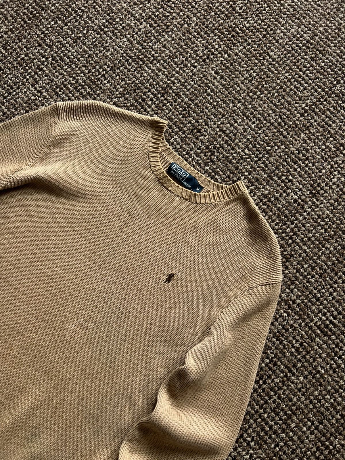 Polo Ralph Lauren 🤎 Vintage Polo Ralph Lauren Brown Hype Sweater Knitted 90s Size US M / EU 48-50 / 2 - 5 Thumbnail