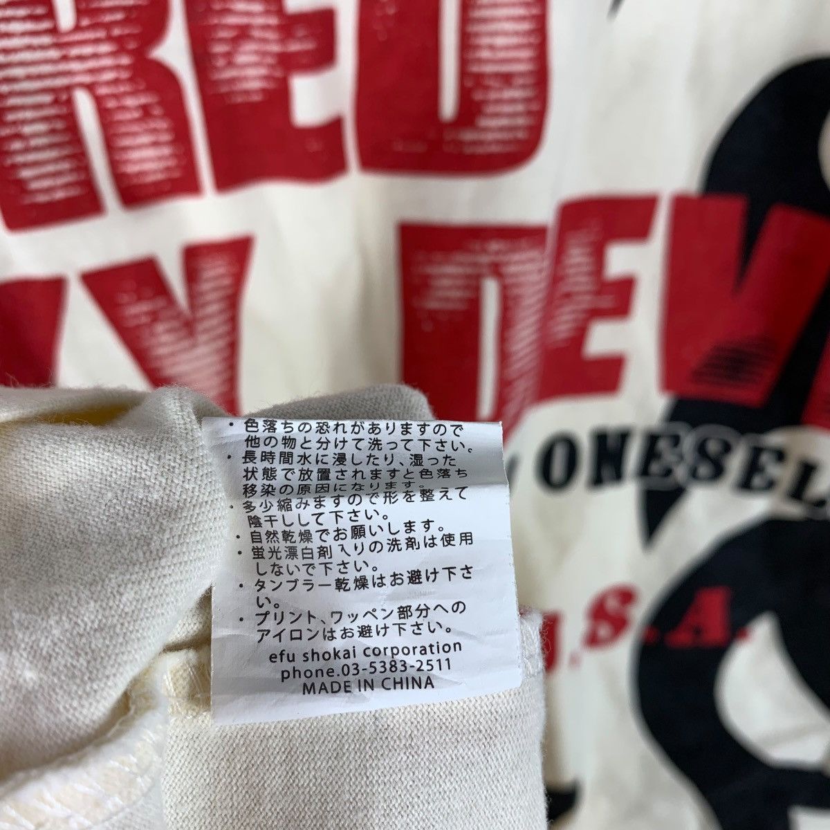 Tedman Vintage 90s Tedman's Lucky Red Devil Japanese Streetwear Tee Size US M / EU 48-50 / 2 - 15 Thumbnail