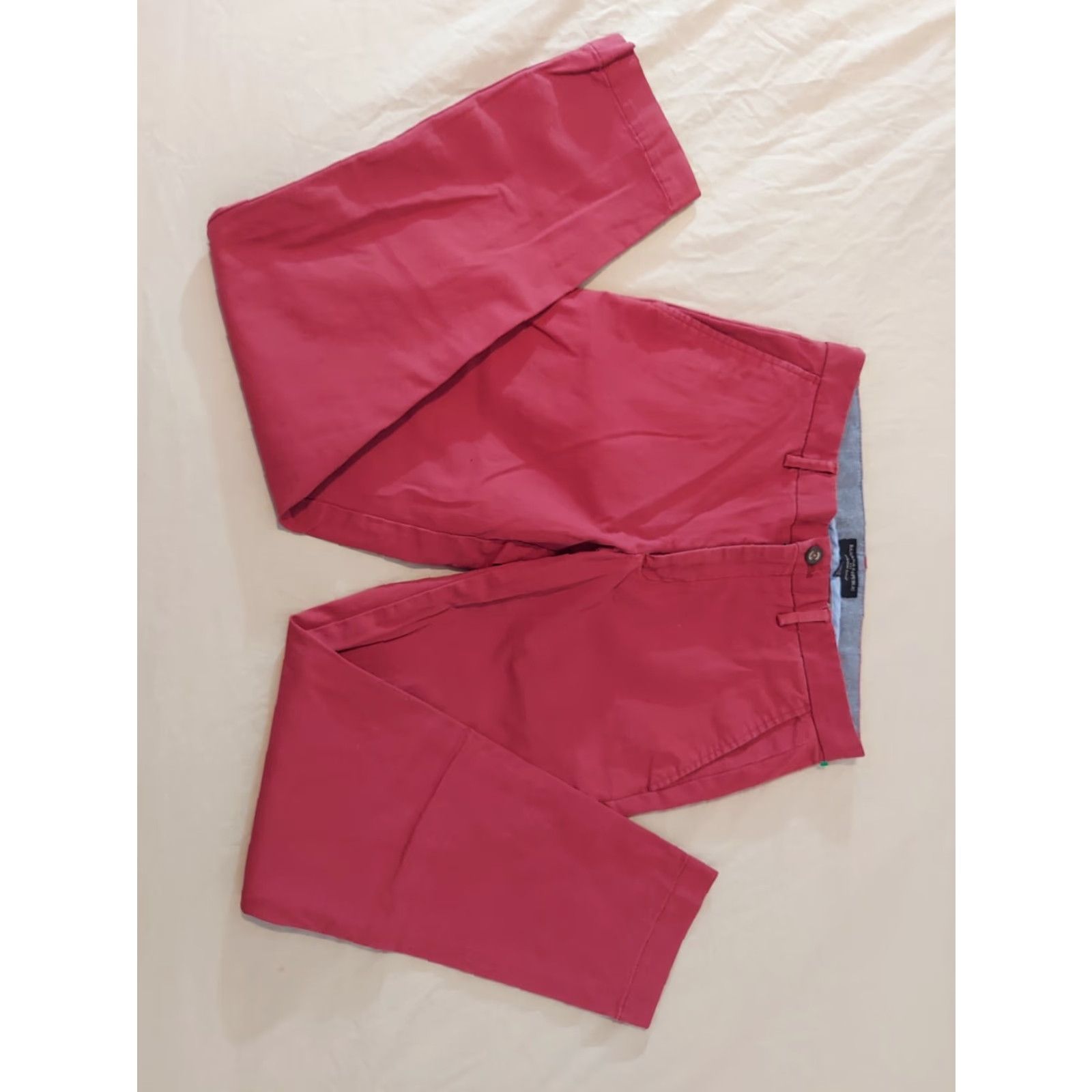 Banana Republic Banana Republic Pants Mens Khakis Dress Stretch Red 30x30 30x29 Chino Trousers Shirt Size US 30 / EU 46 - 3 Thumbnail